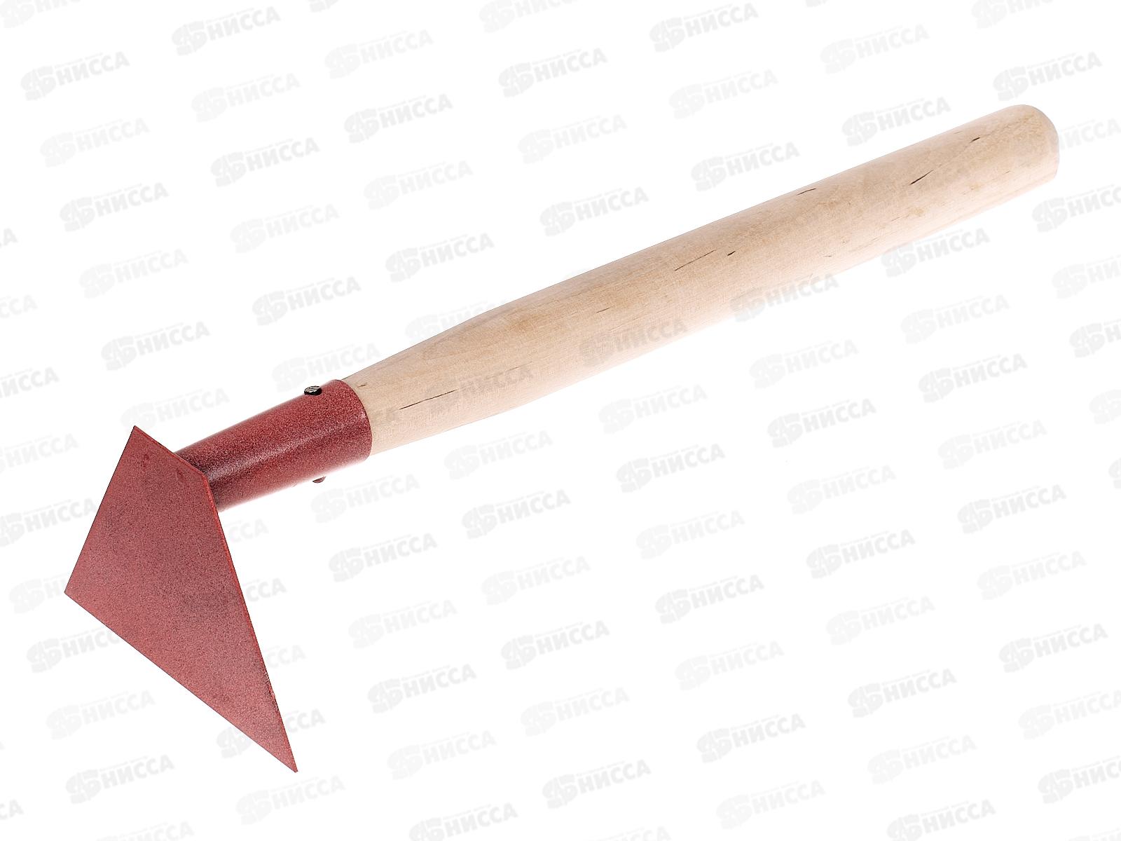 Мотыга прямая L-120  2мм порошковая окраска, с черенком 350мм