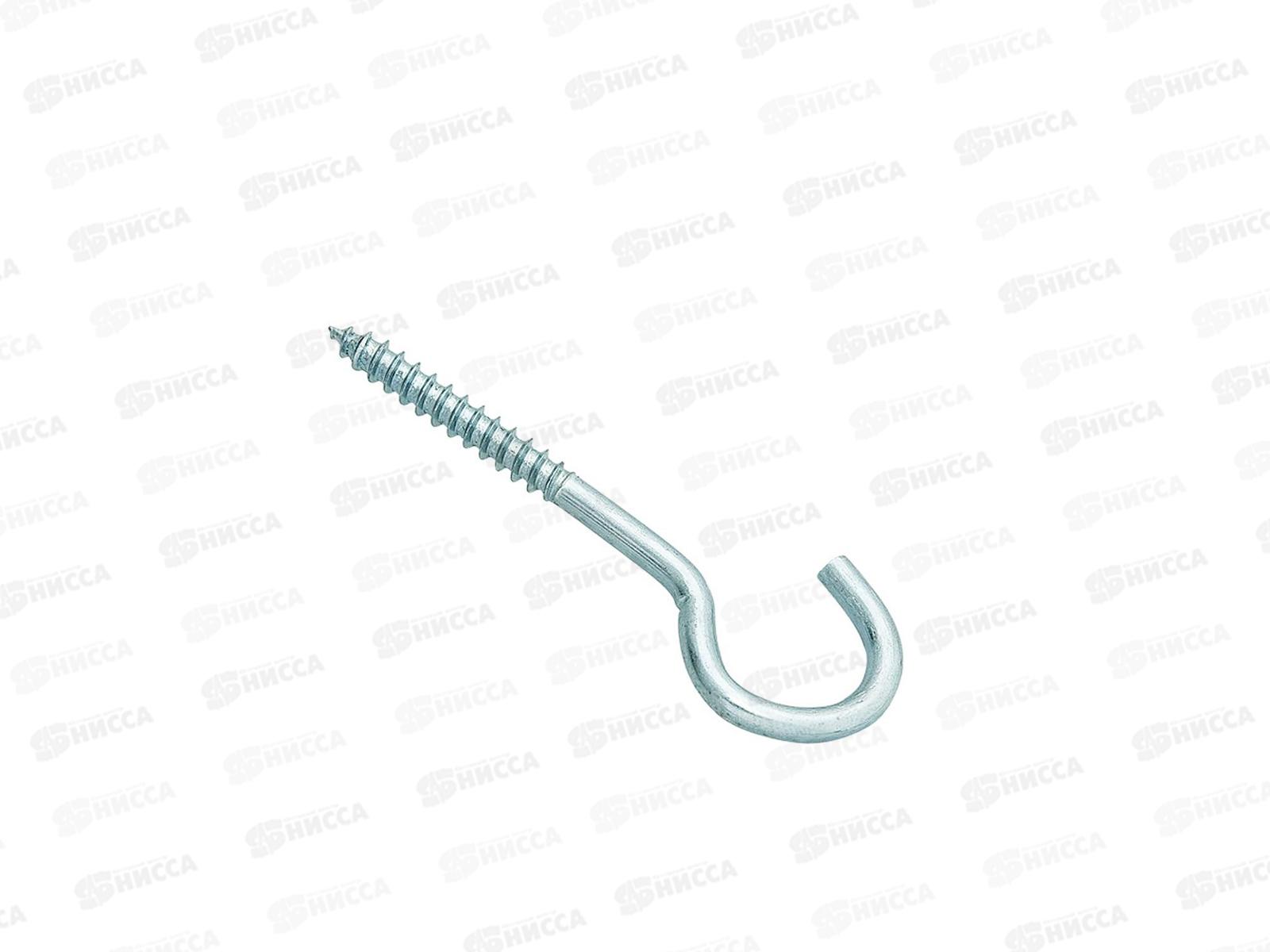 Шуруп-полукольцо 6,0x80 (белый цинк 1шт)   *60