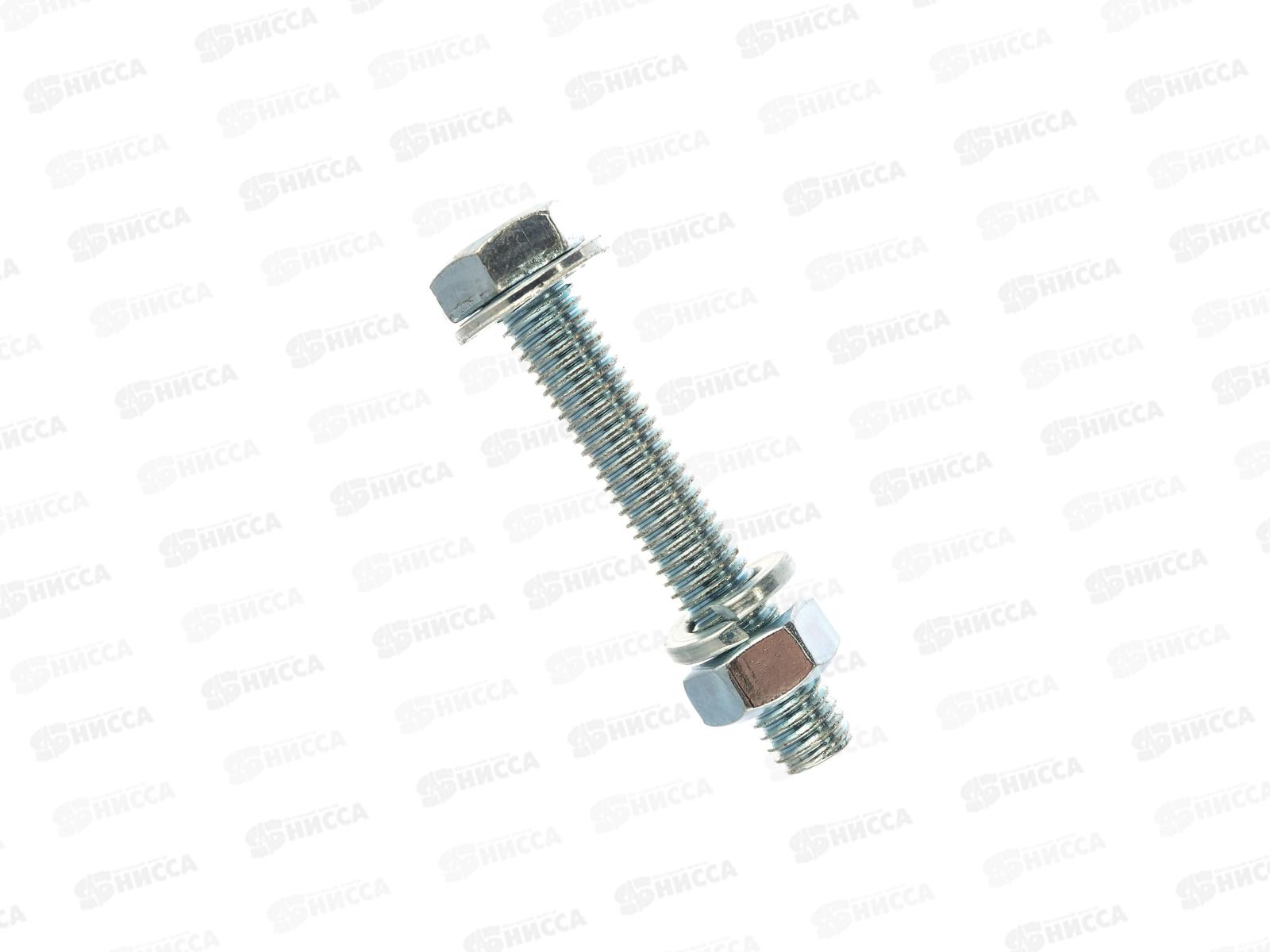 Болты DIN 933 М 8x 50 с гайками и шайбами (белый цинк 3шт)  *30