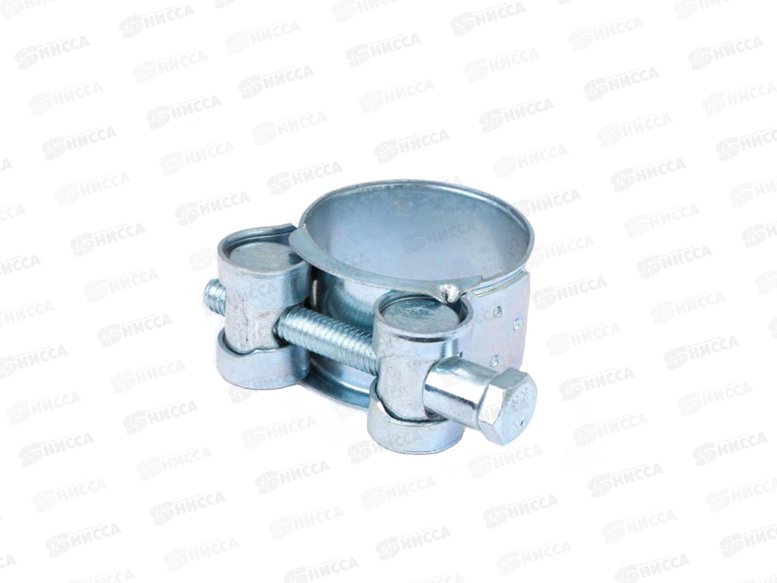 Хомут шарнирный  26- 28мм (белый цинк 2шт)   *30