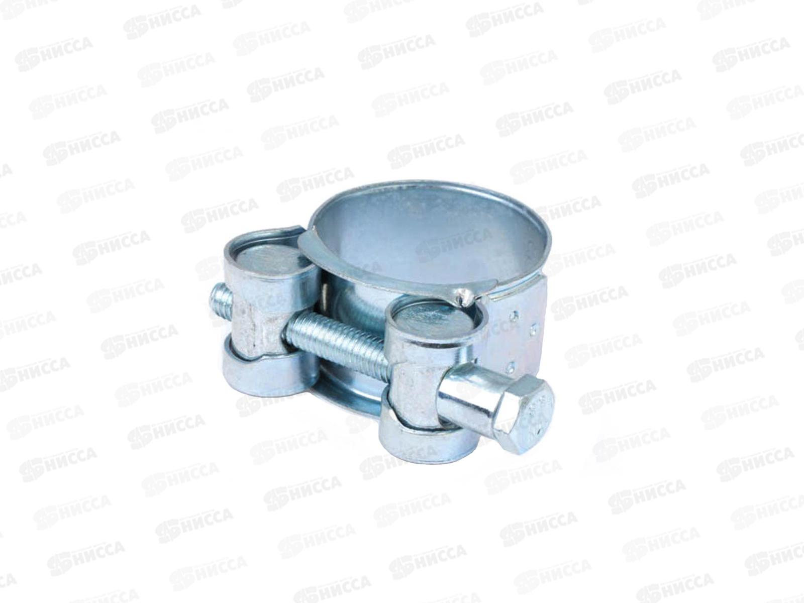 Хомут шарнирный  32- 35мм (белый цинк 2шт)   *20