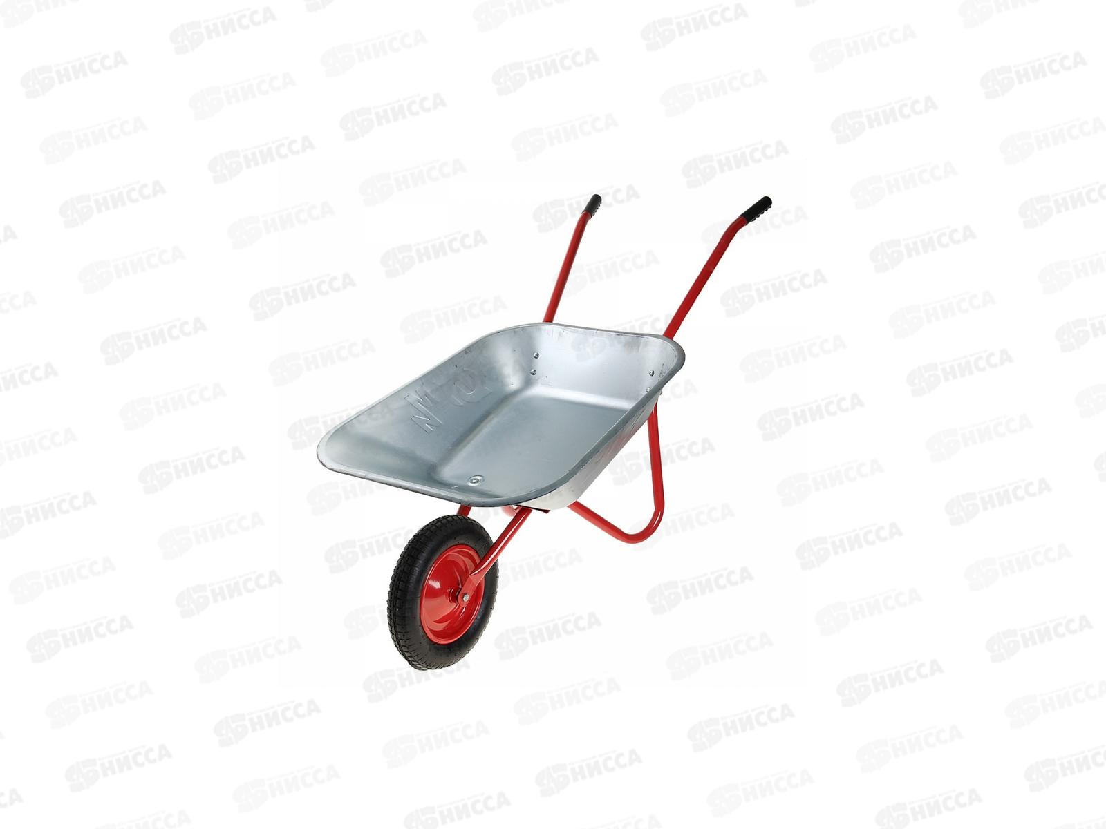 Тачка садовая 65л 1 колесная  80кг кузов 0.6мм оцинкованная