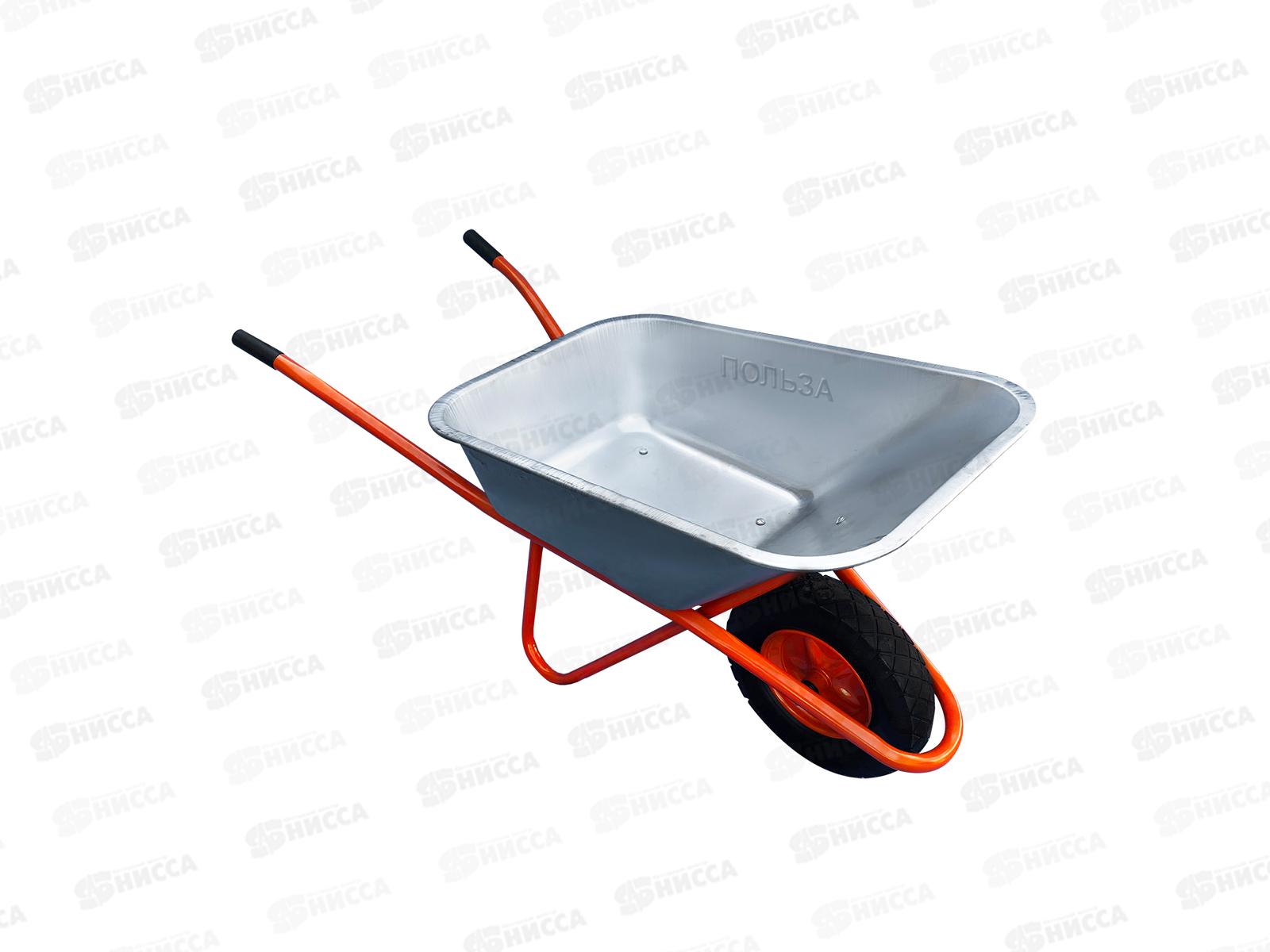 Тачка строительная 120л 1 колесная  220кг кузов 0.8мм оцинкованная