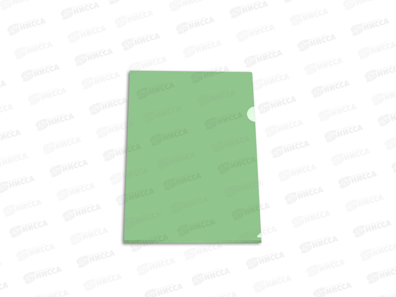 Папка-уголок Бюрократ А4 EE310, зеленая 816383 *20