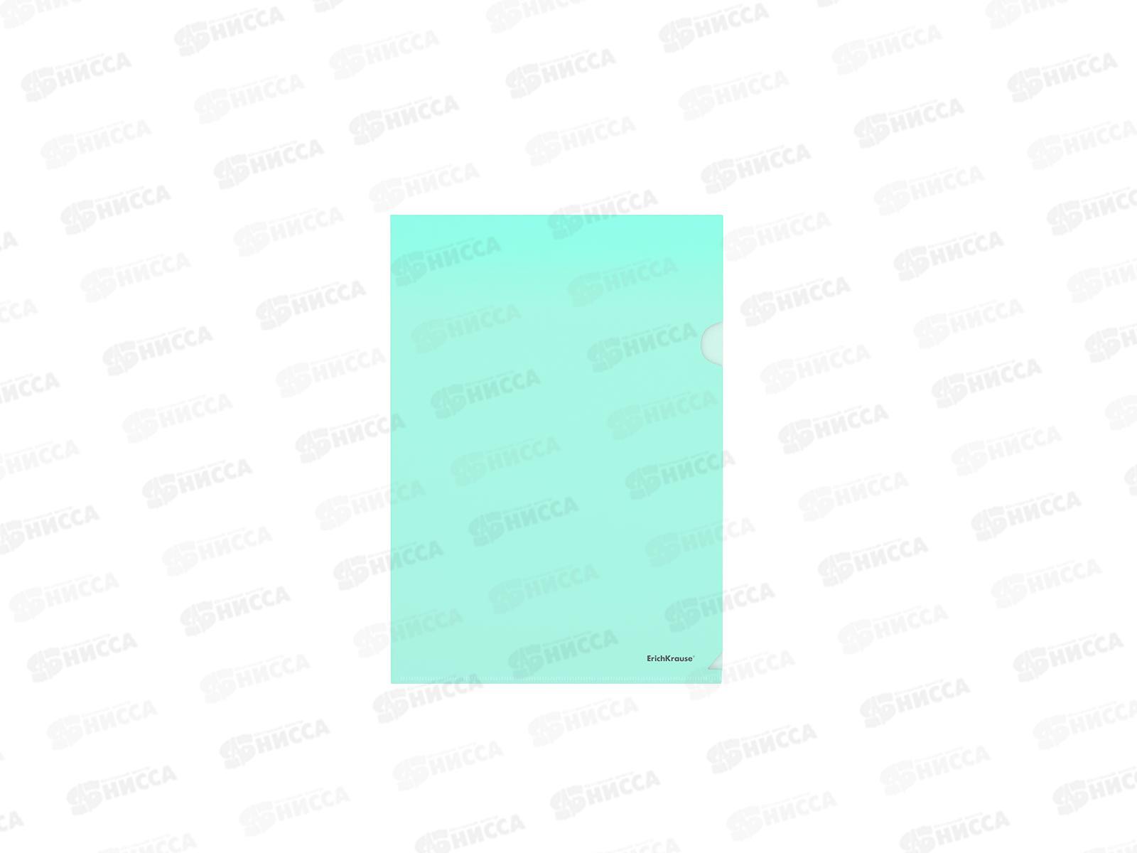 Папка-уголок EK50154  А4 Сlossy Classic зеленая*12