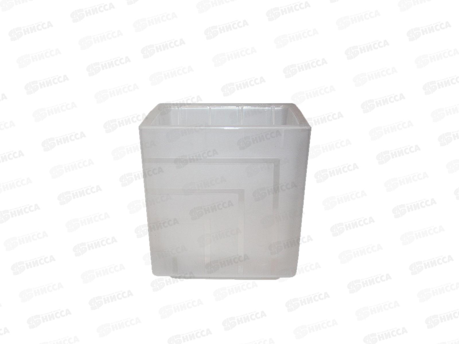 Горшок для цветов Квадро 6,6л Прозрачный (с вкладкой) *6