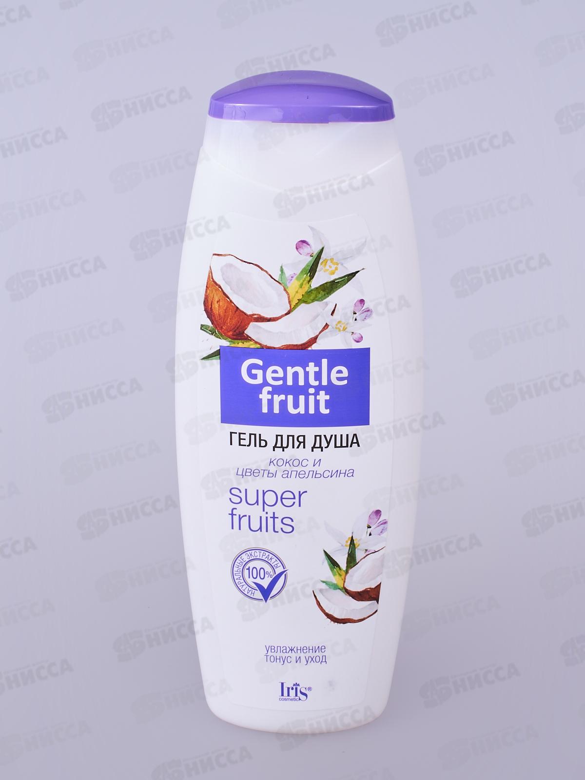 IRIS Gentle Fruit Гель для душа Кокос и цветы апельсина 400мл *12