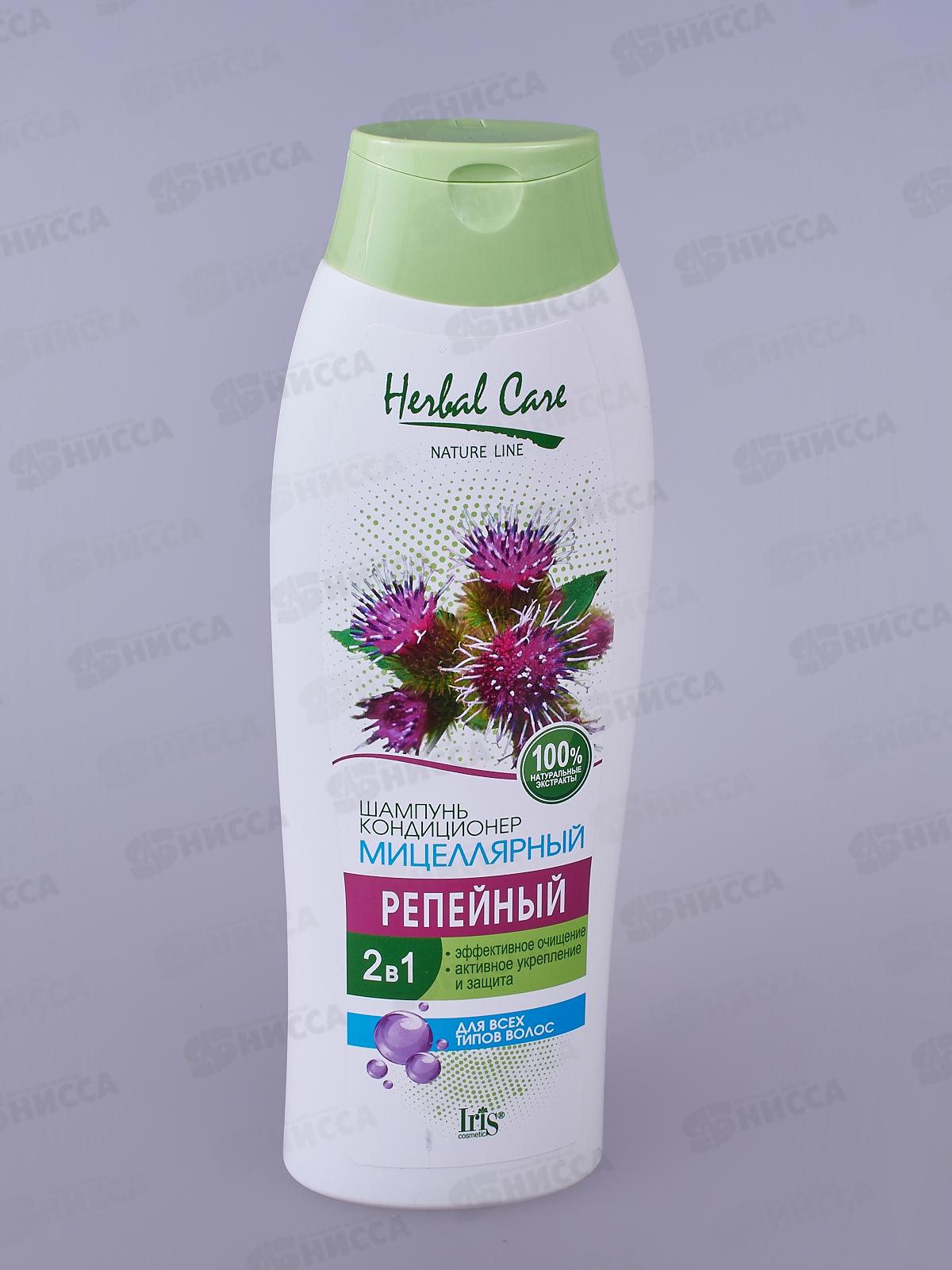 IRIS HERBAL CARE Шампунь-кондиционер Репейный 400мл *12