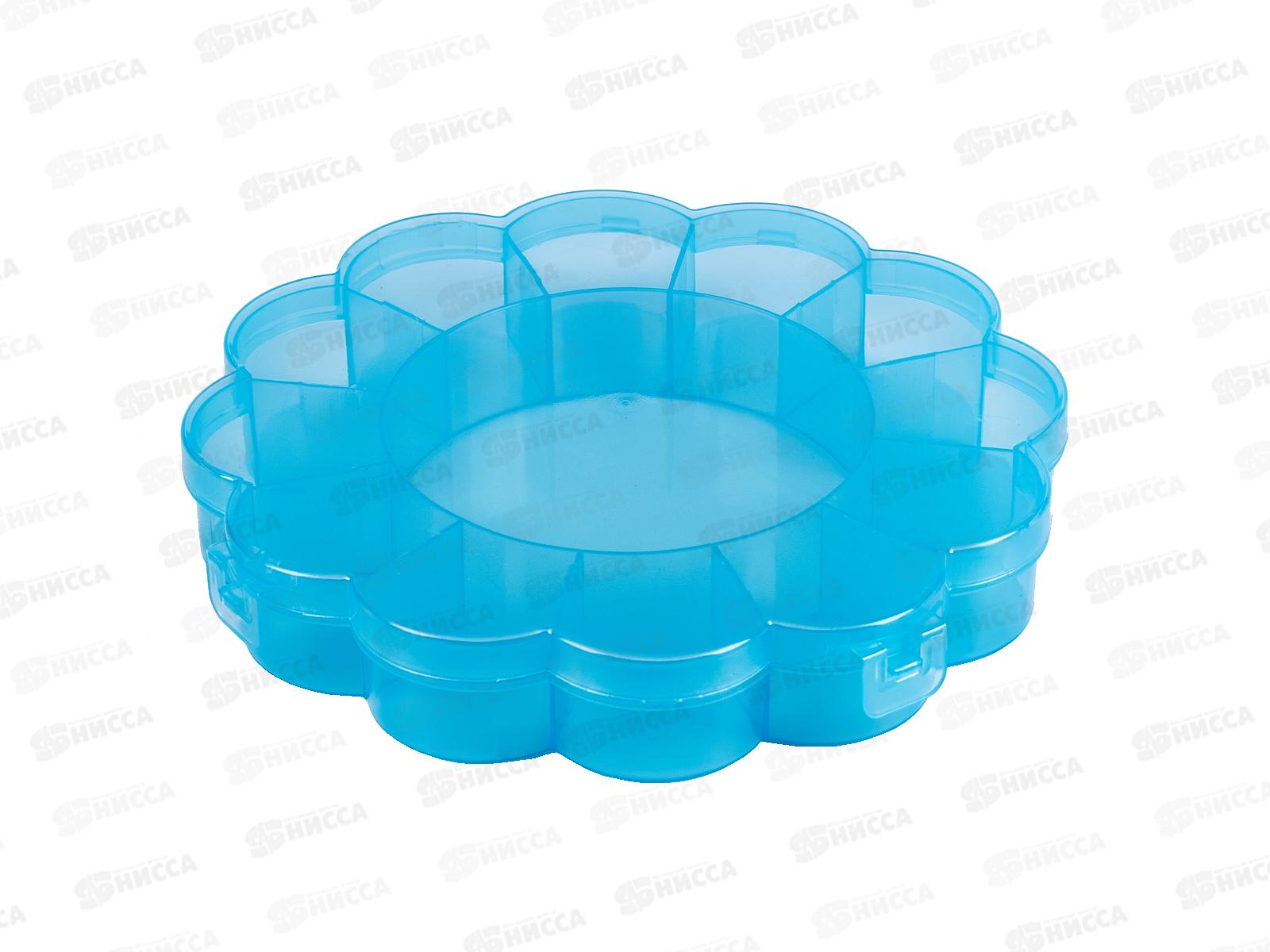 Коробка пластик д/шв.принадл. Gamma ОМ-013 голуб/прозр.