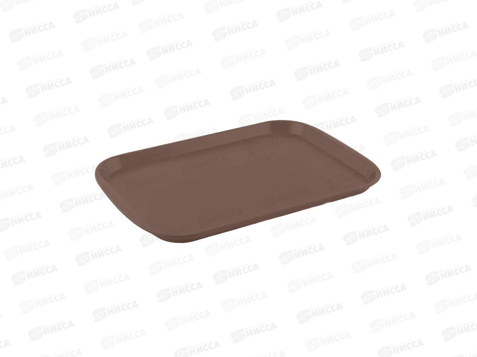 Поднос &quotVerona&quot 470*355*25мм темно-коричневый 221113924/01 *20