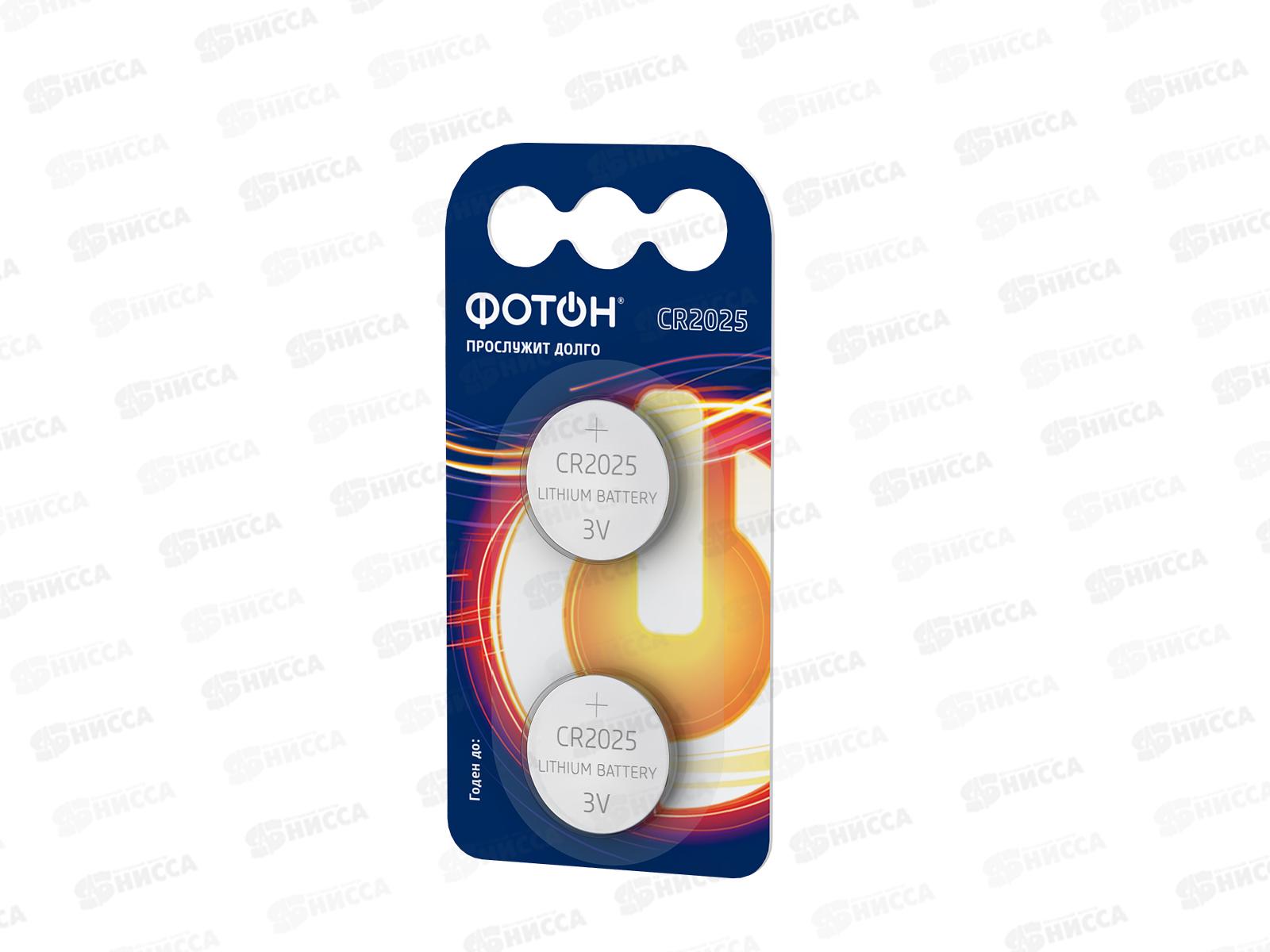 Батарейка ФОТОН CR2025 BP2 *2/20/160