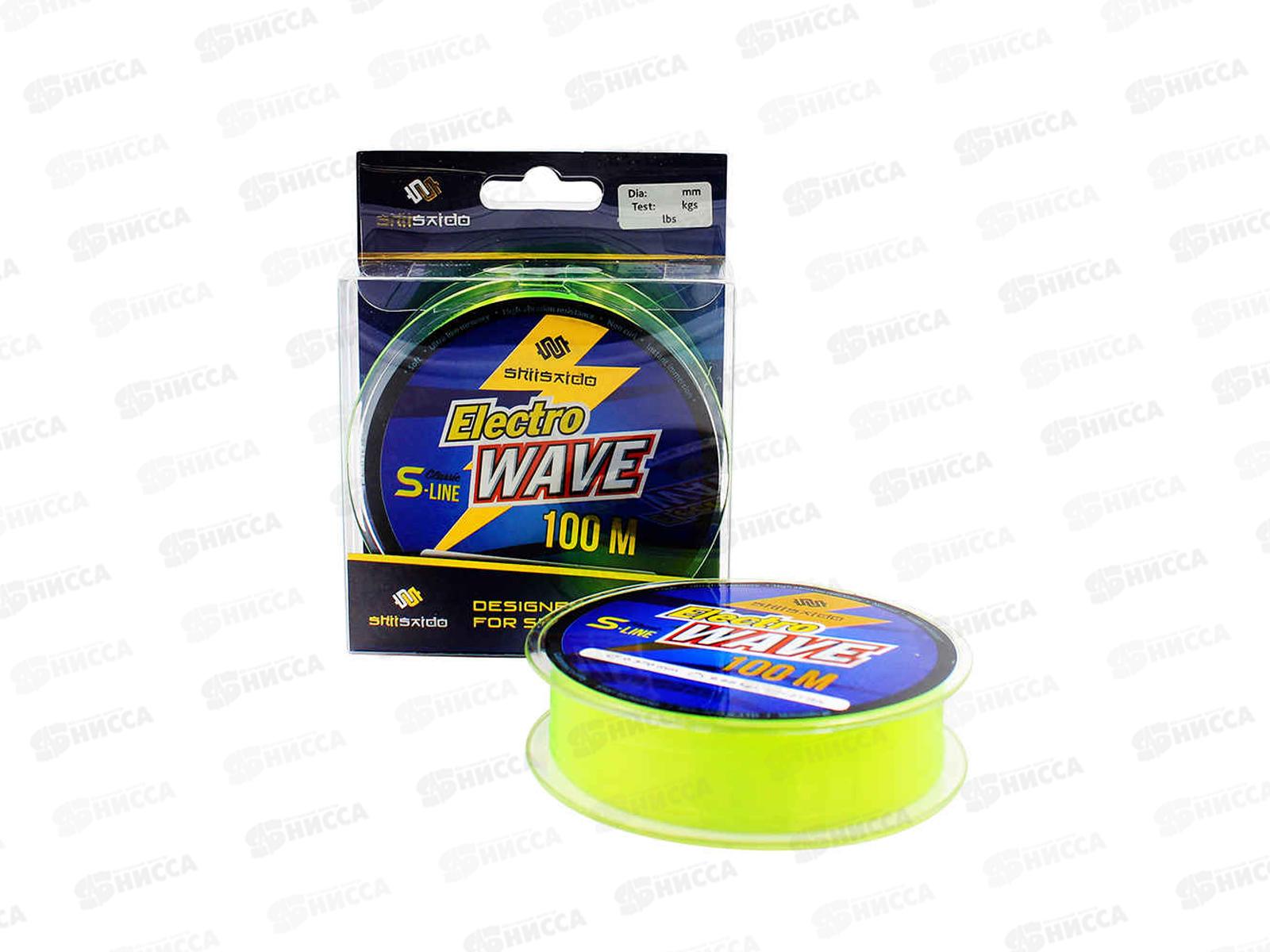 Леска Shil Saido Electro wave, L-100м, d-0,203мм, test-3,20кг, желтая
