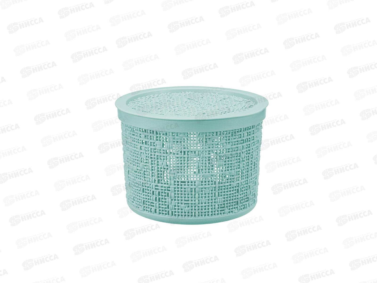 Коробка 2л БЯЗЬ с крышкой  Морская волна М2328 *14