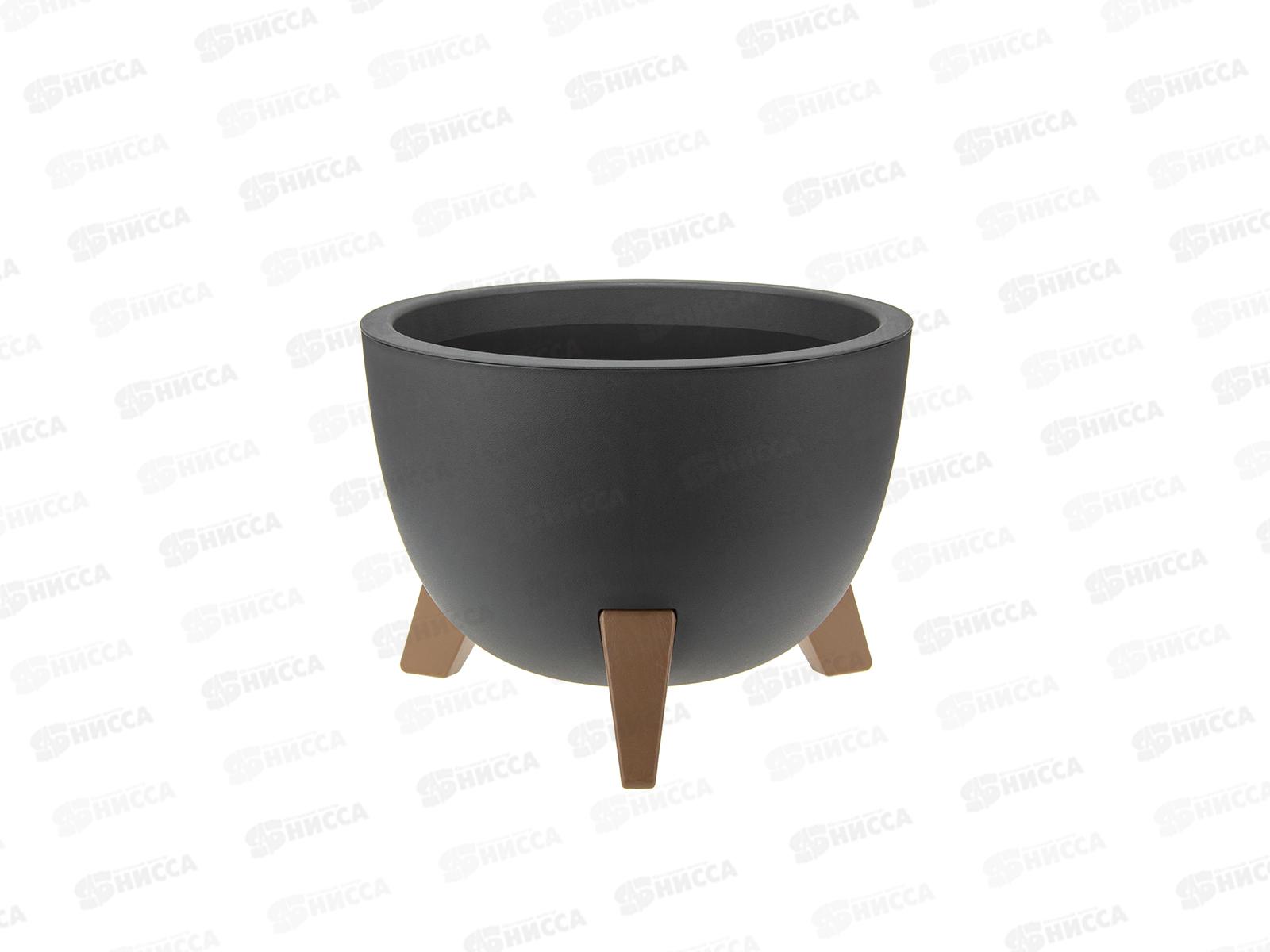 Кашпо ФЛОРИАН D250мм 4,2л Графитовый *5 М3186
