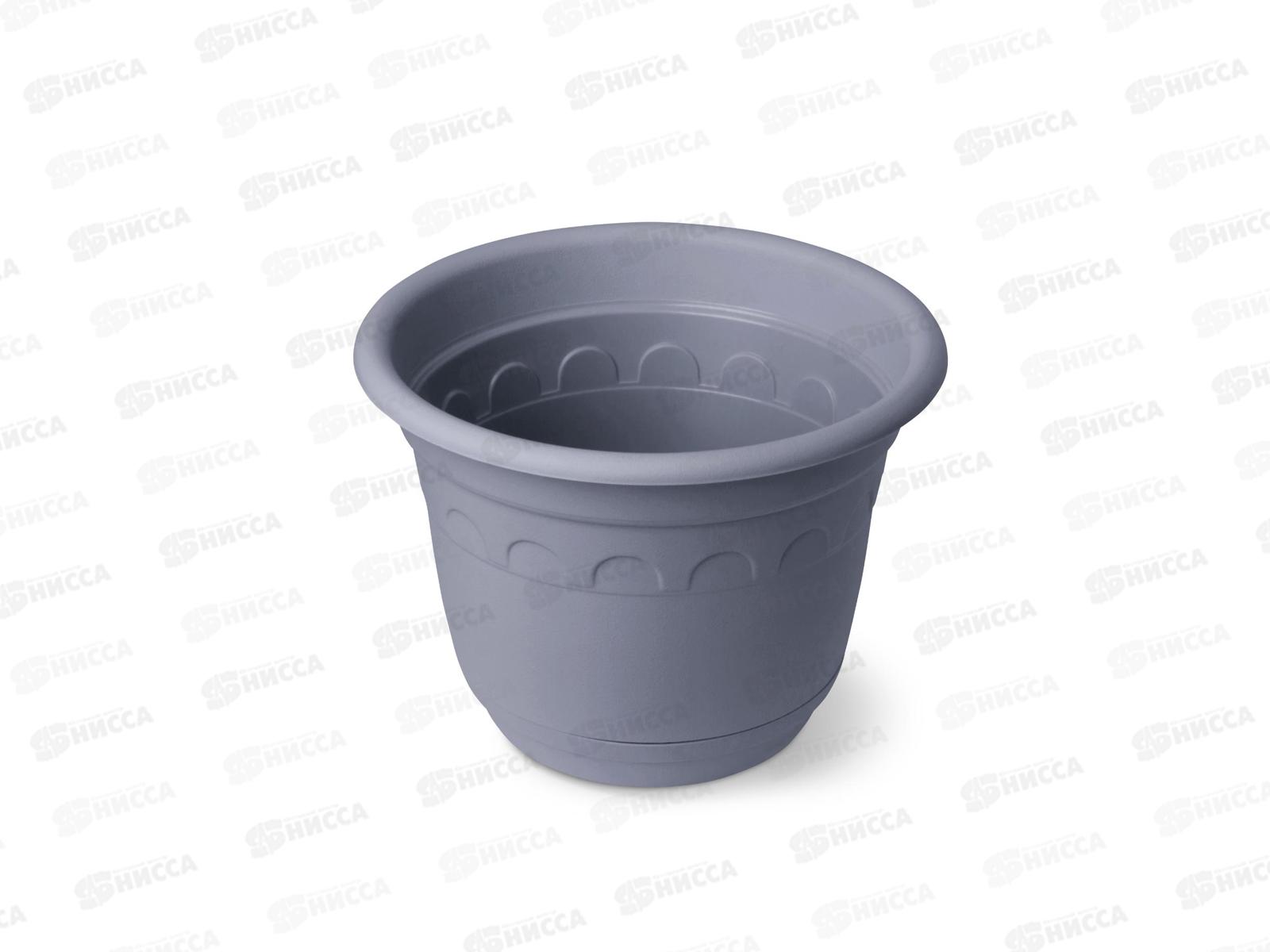 Горшок Колывань-10,0л Серый 30см с/п С96С *7