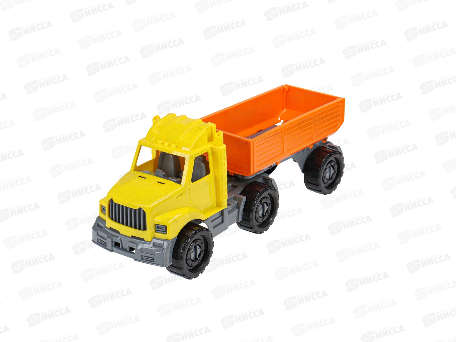 Машинка Тягач &quotБизон&quot бортовой с прицепом Строительный, И-5115 *20