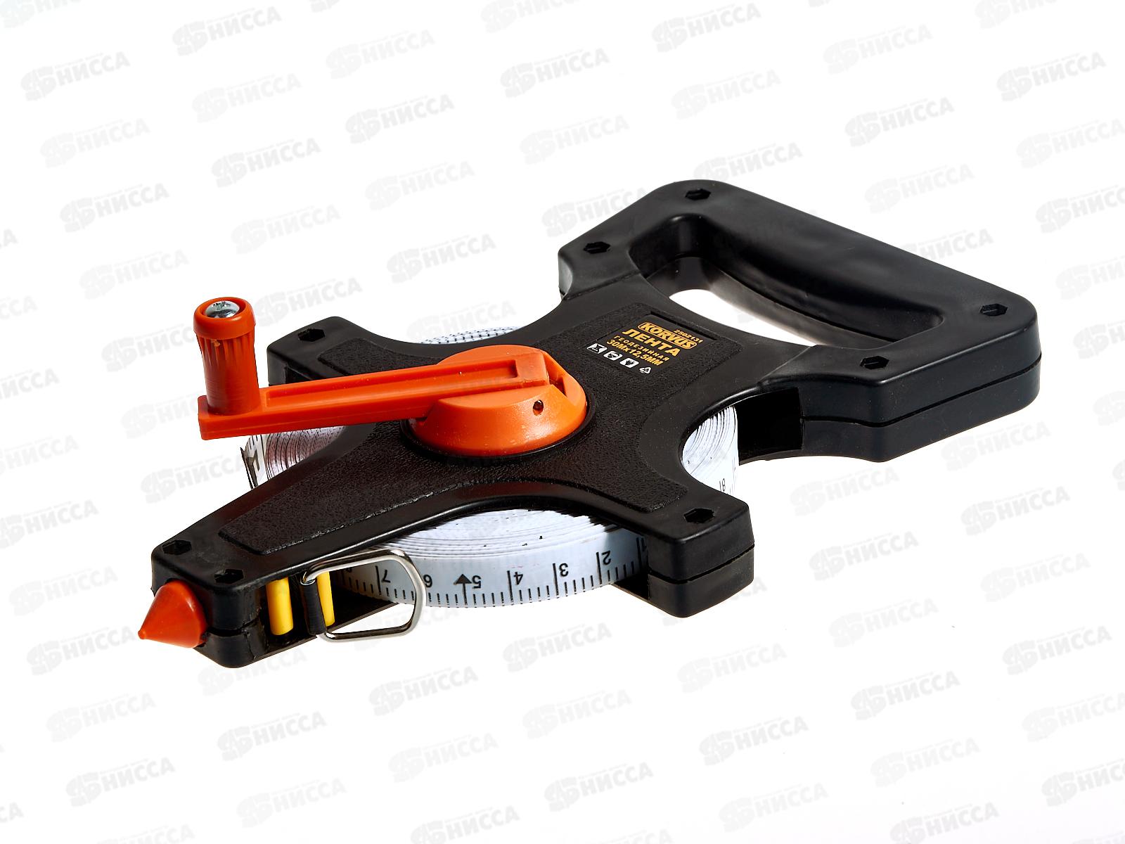 Лента мерная, геодезийная, пластмассовый корпус, 30м*12,5мм  2502131 *20