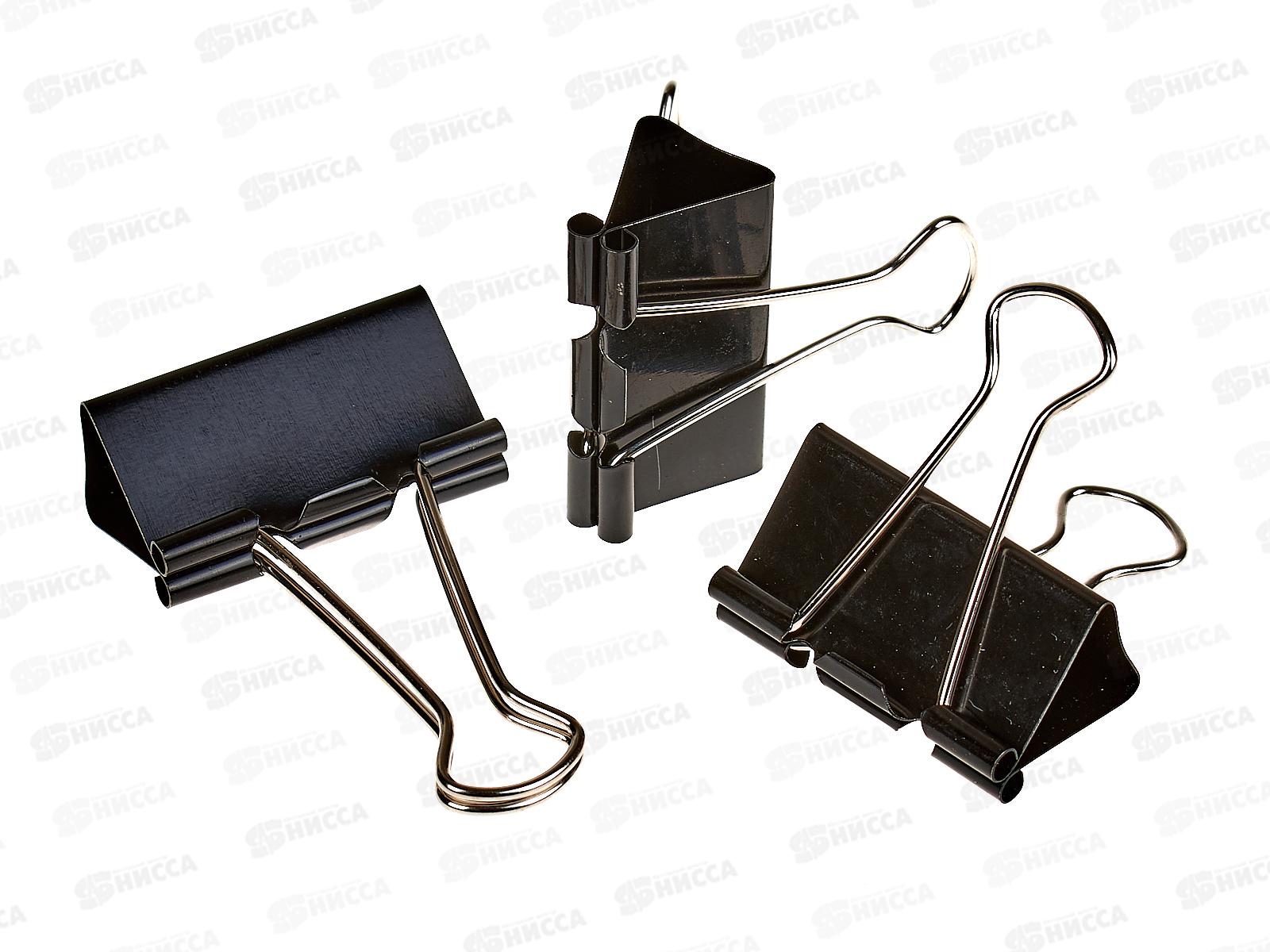 Зажим для бумаг 41мм 12шт BEIFA черный, ASC 041*108