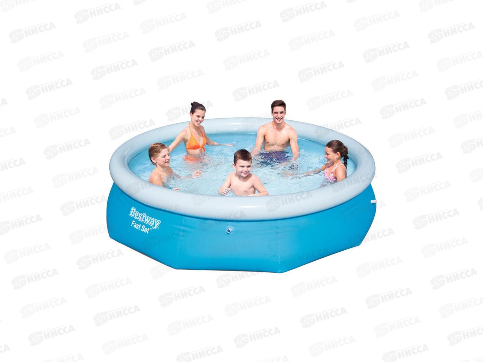 Бассейн 57266 (305*76см) надувной борт BESTWAY