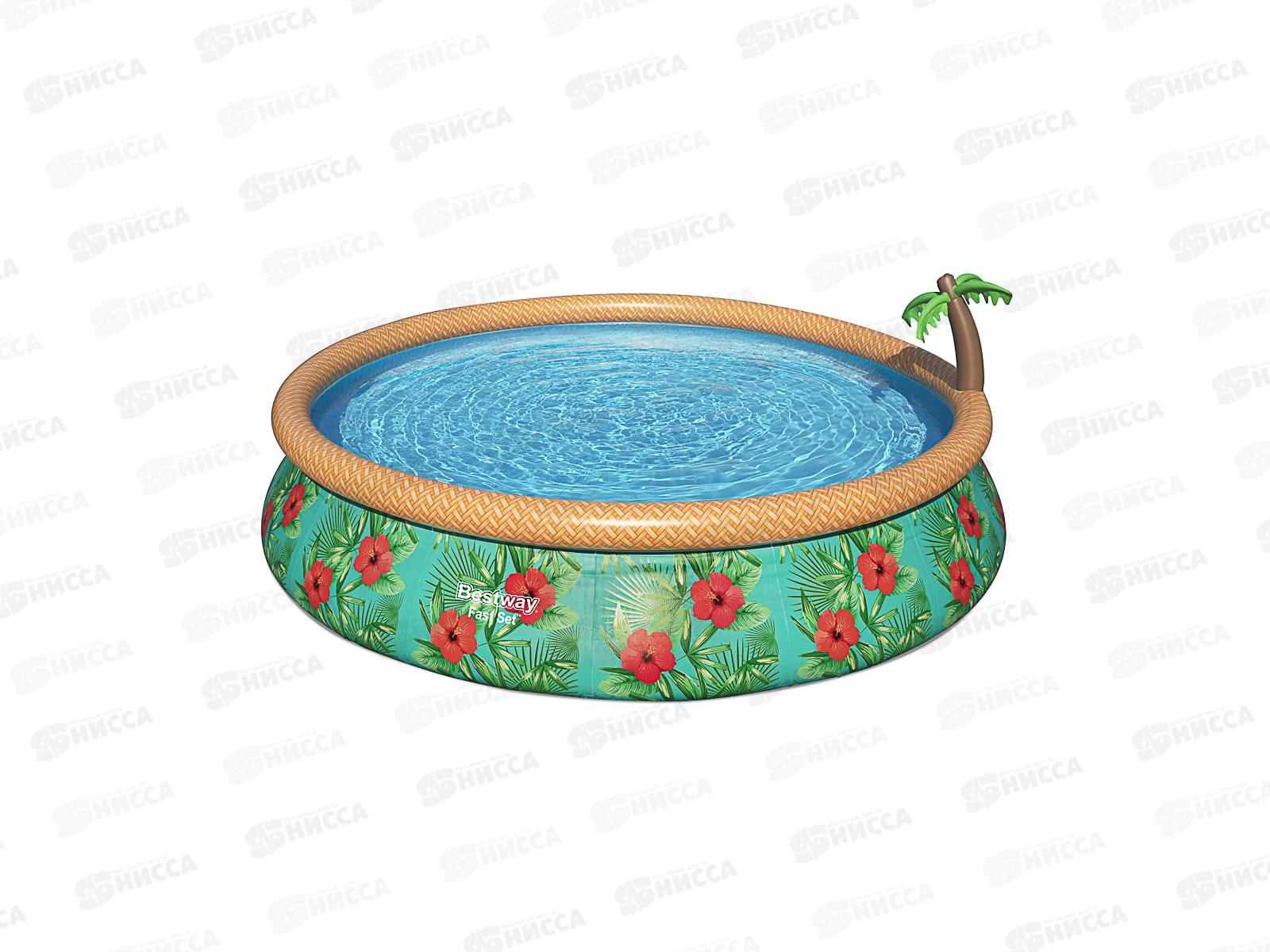 Бассейн 57416 (457*84см)  BESTWAY надувной 012-021 г