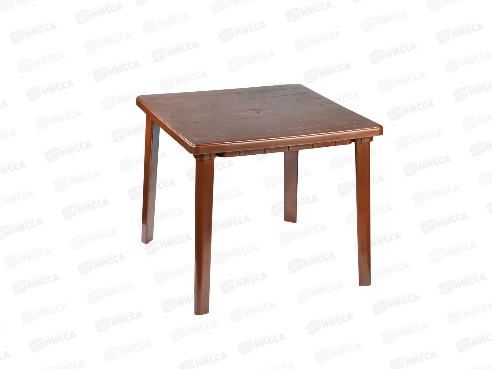 Стол 800*800*740мм квадратный коричневый М8153 *1
