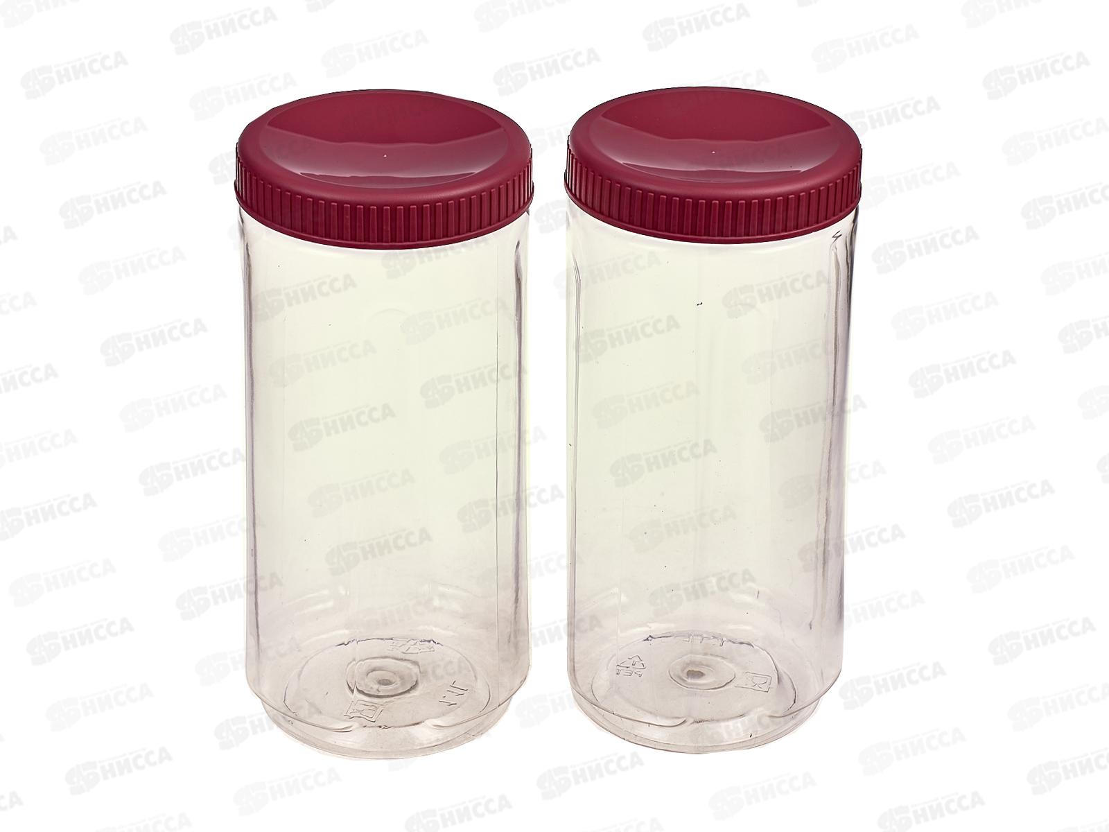 Набор банок для сыпучих продуктов 2*1,1л Honey SE225212545 *6 вкус лета