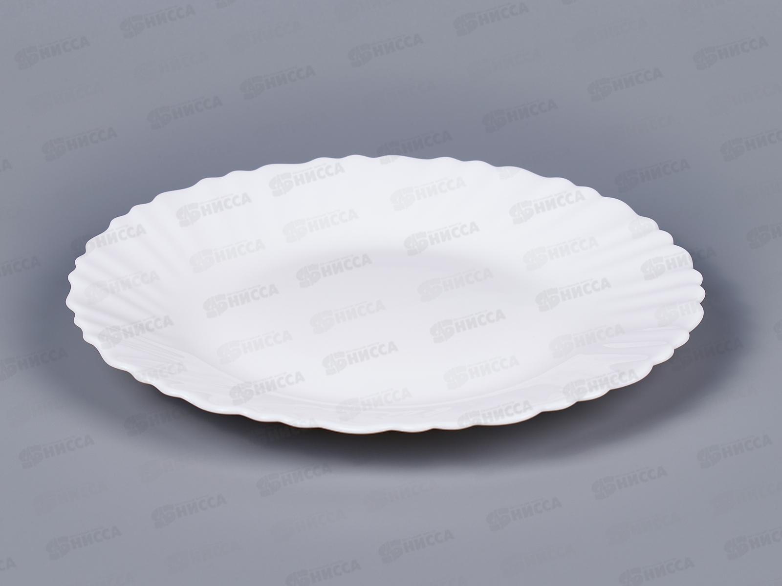Тарелка мелкая 19см волнистый край Белая 1039010