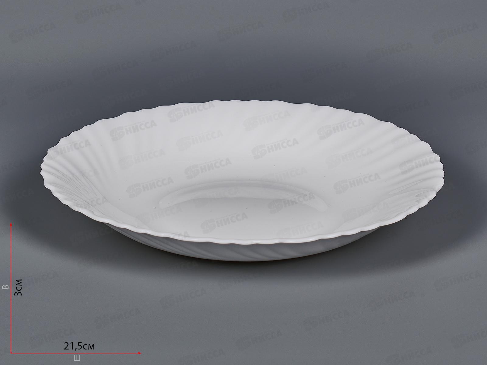 Тарелка суповая круглая d-21,5 (6/48) 100б-ствч8,5