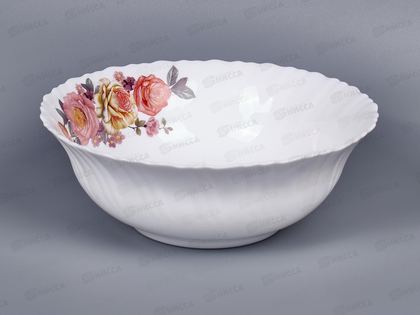 Салатник круглый d-20см 1100мл (4/32) 6961-св8 Розы-2