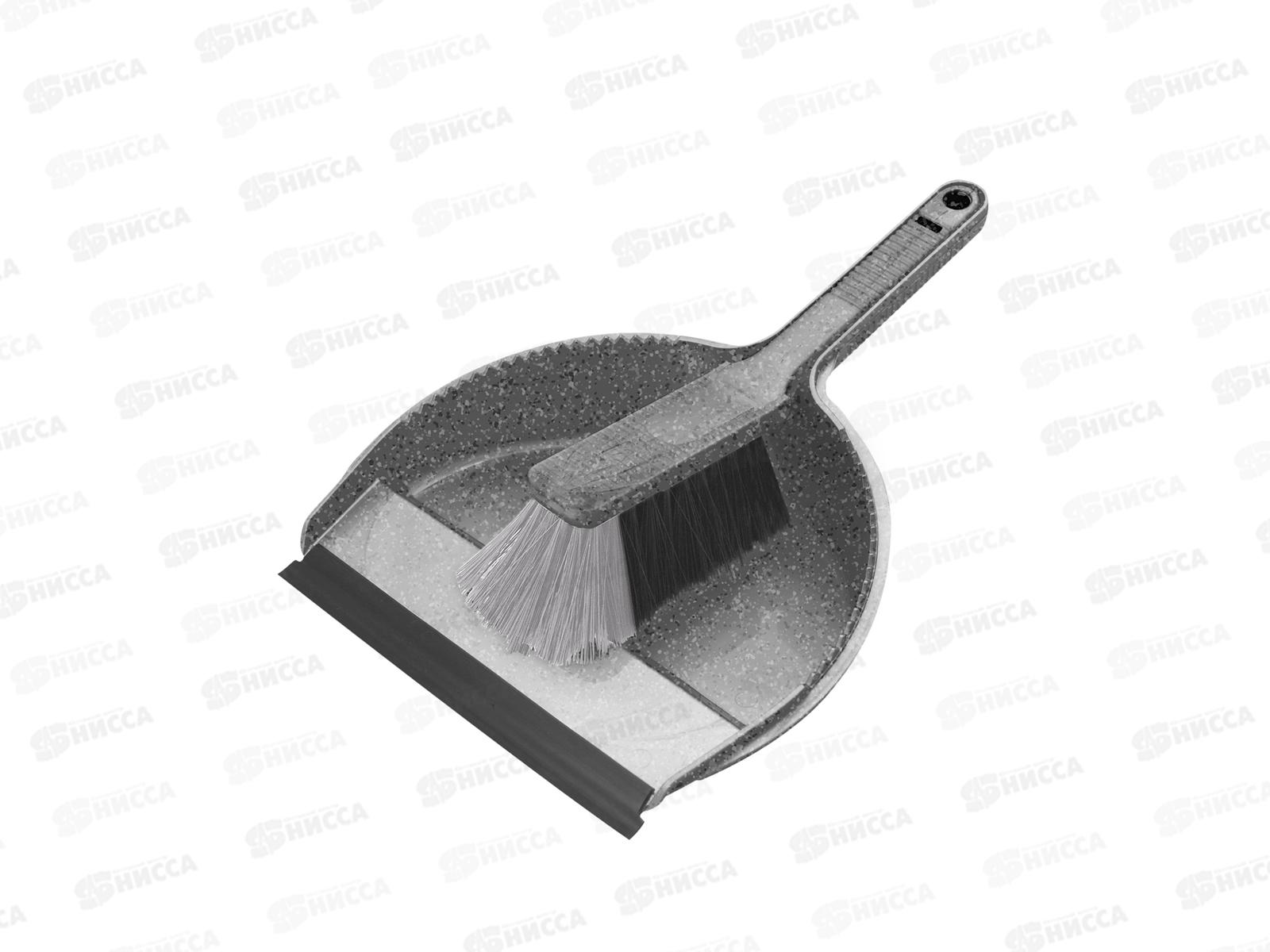 Щетка-сметка &quotGrenada&quot с совком светло-серый 221225421/02 *10