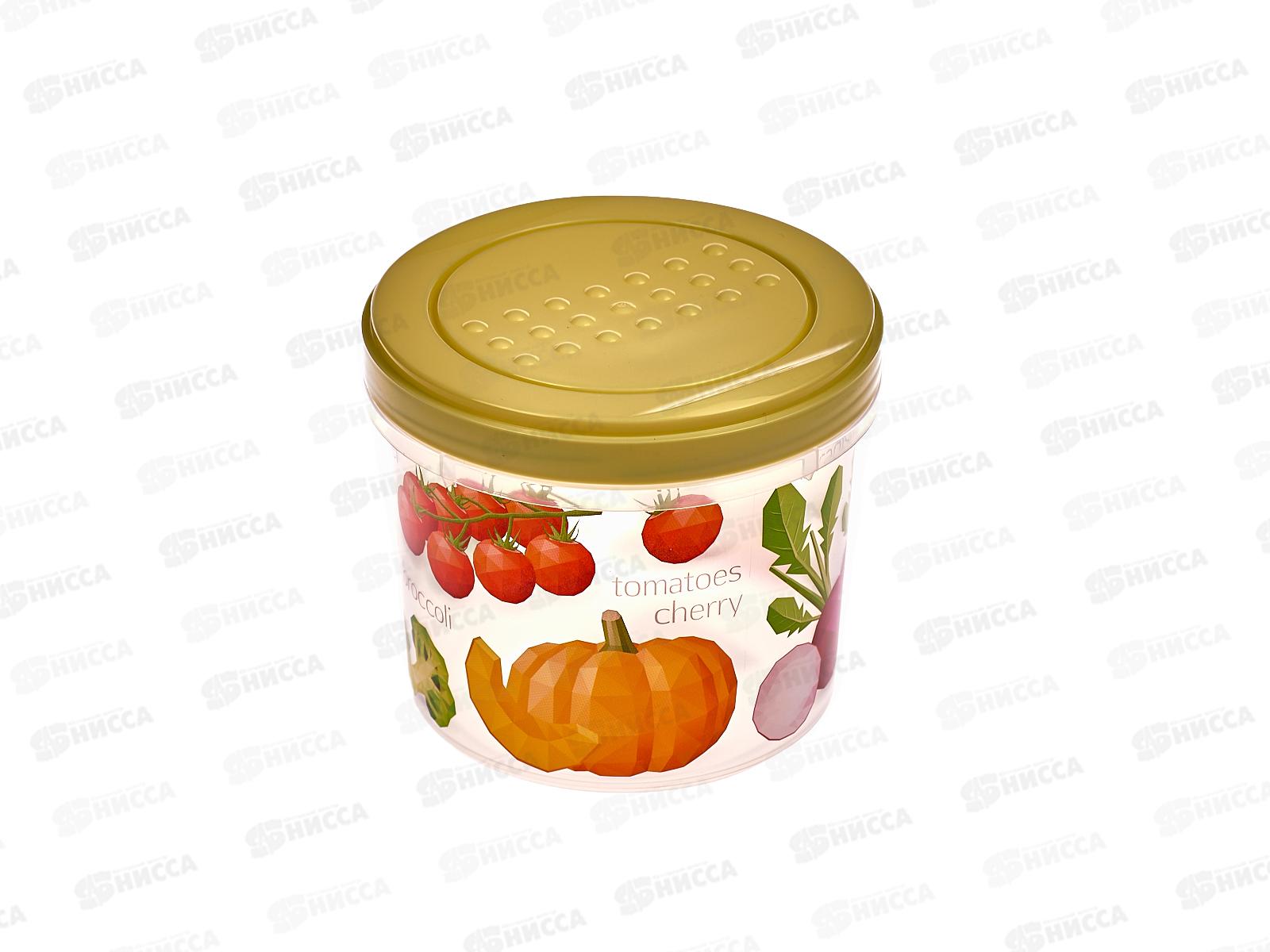 Банка 0,7л с крышкой с декором Салатовый 221129520/04 *12