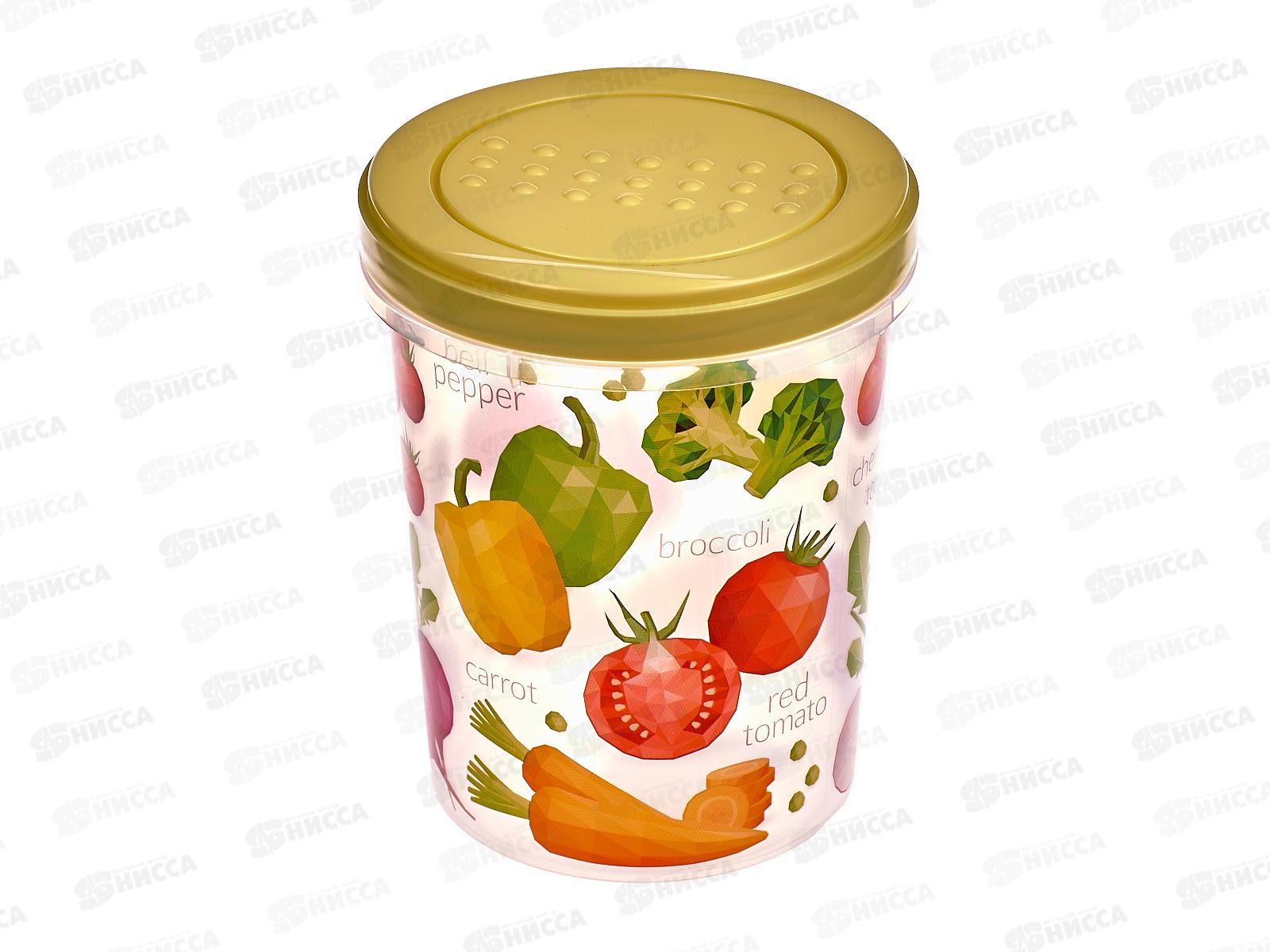 Банка 1л с крышкой с декором Салатовый 221129620/04 *18