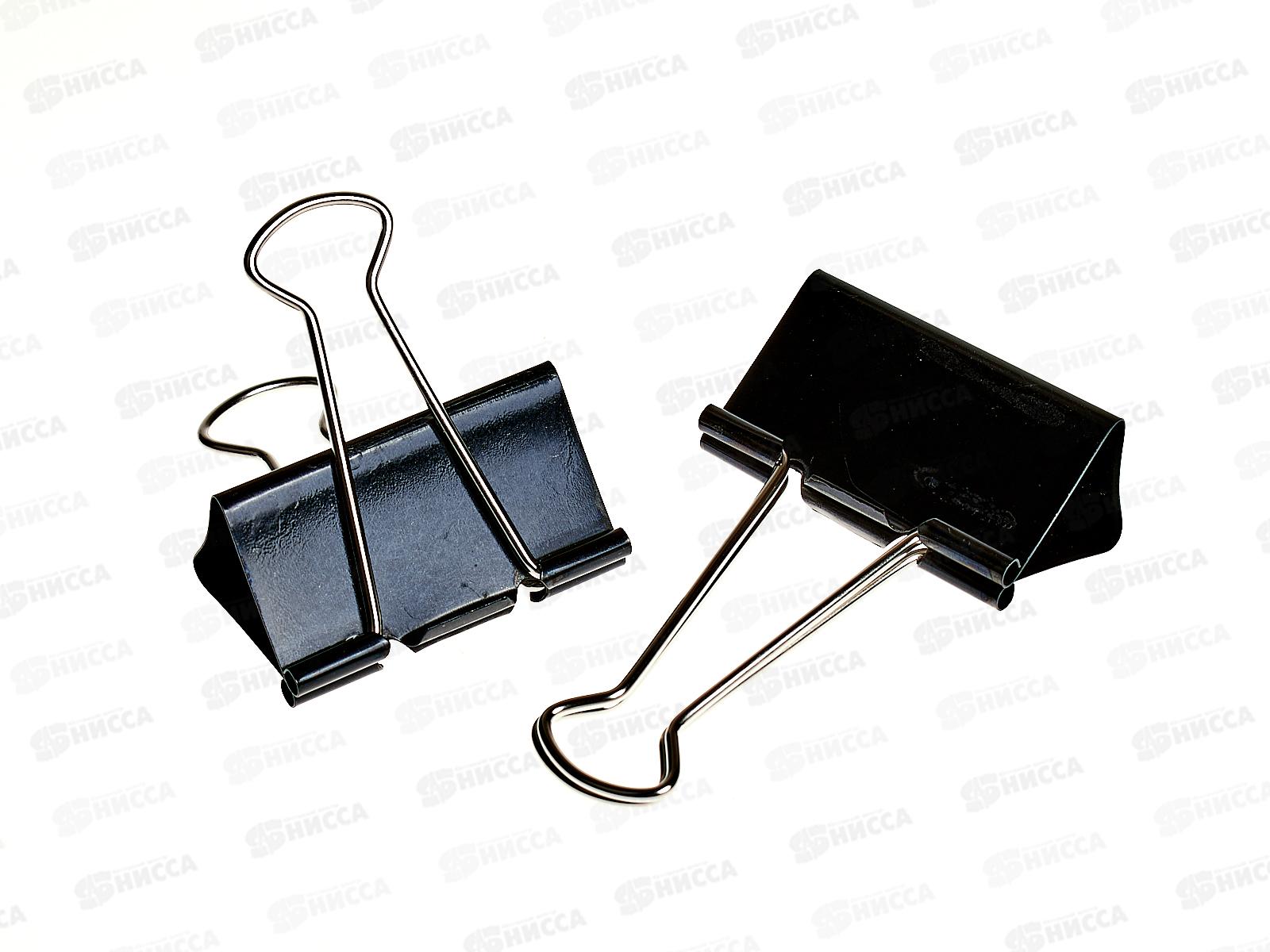 Зажим для бумаг LAMARK BC0685 51мм 12шт черный, *60