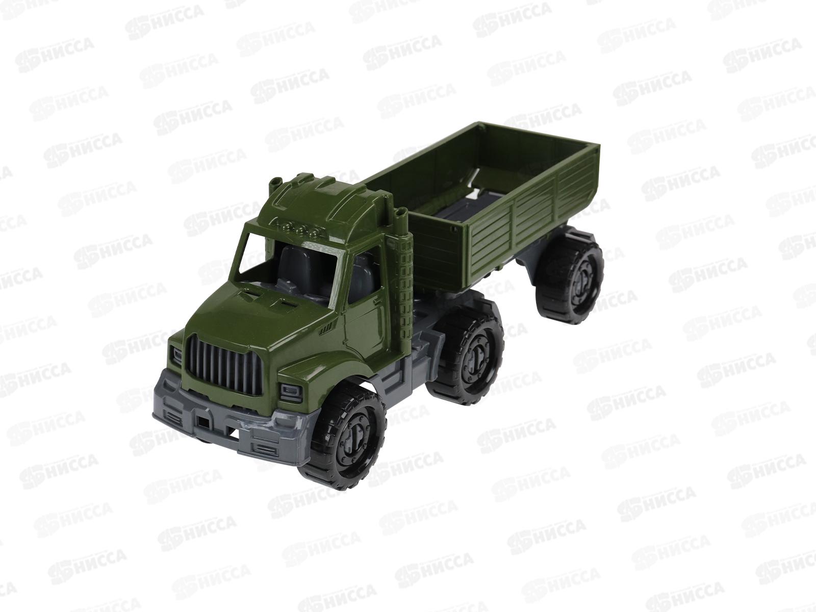 Машинка Тягач &quotБизон&quot бортовой с прицепом Военный, И-5116 *20