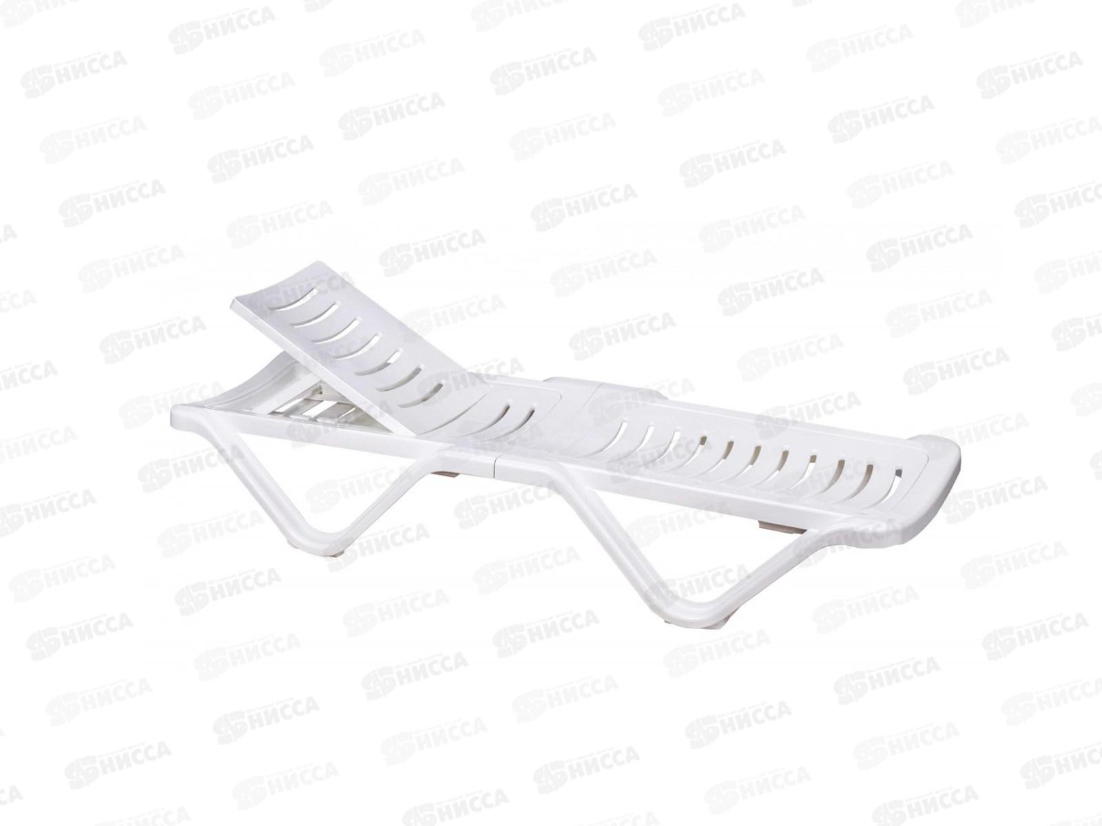 Шезлонг 1920*620*320мм белый М3563 *1