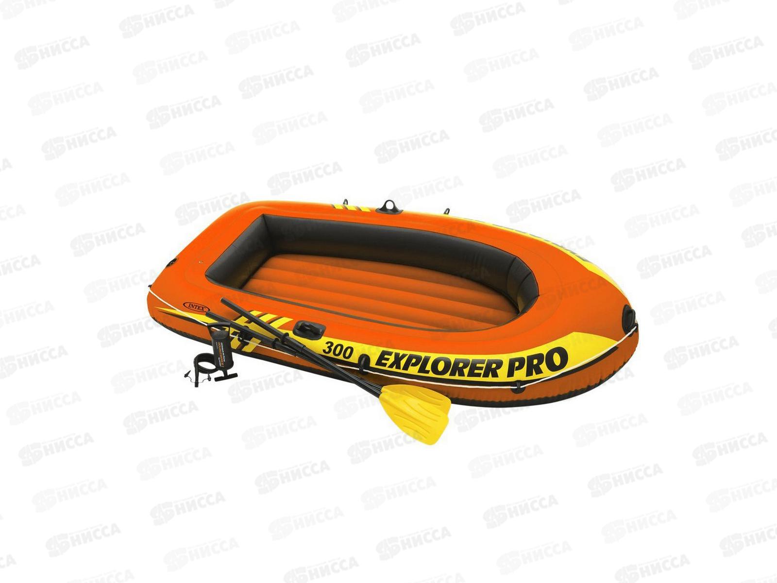 Лодка надувная 58358 Набор &quotИсследователь про 300&quot   INTEX 109-245 г