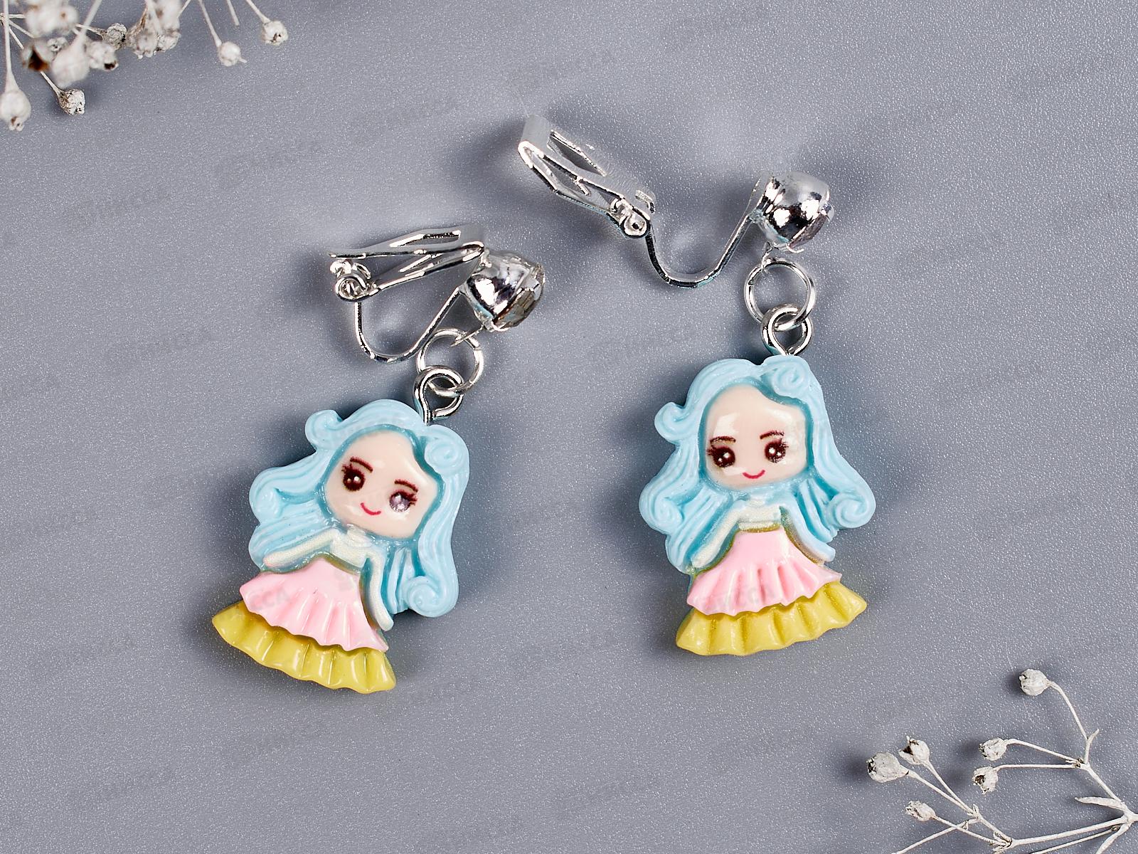 Клипсы детские пластик,стразы