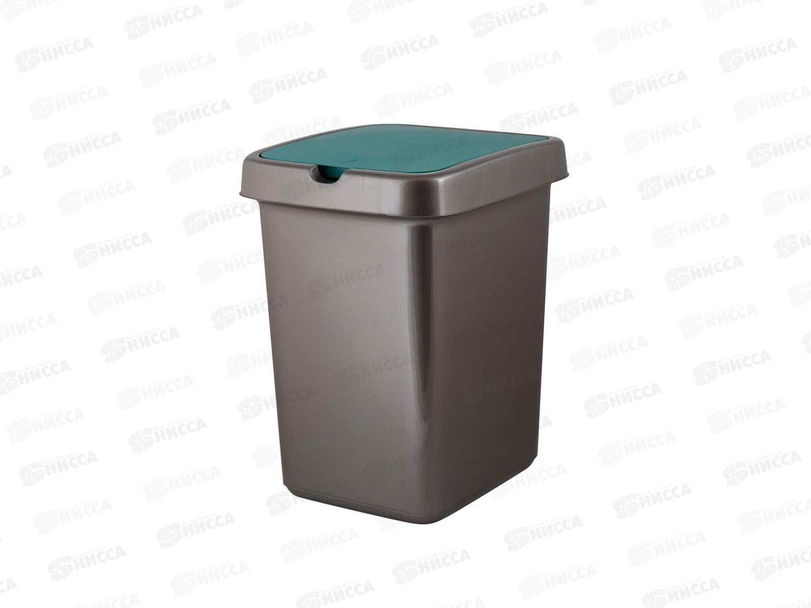 Контейнер для мусора 25л Step зеленый бархат SC424211096*4