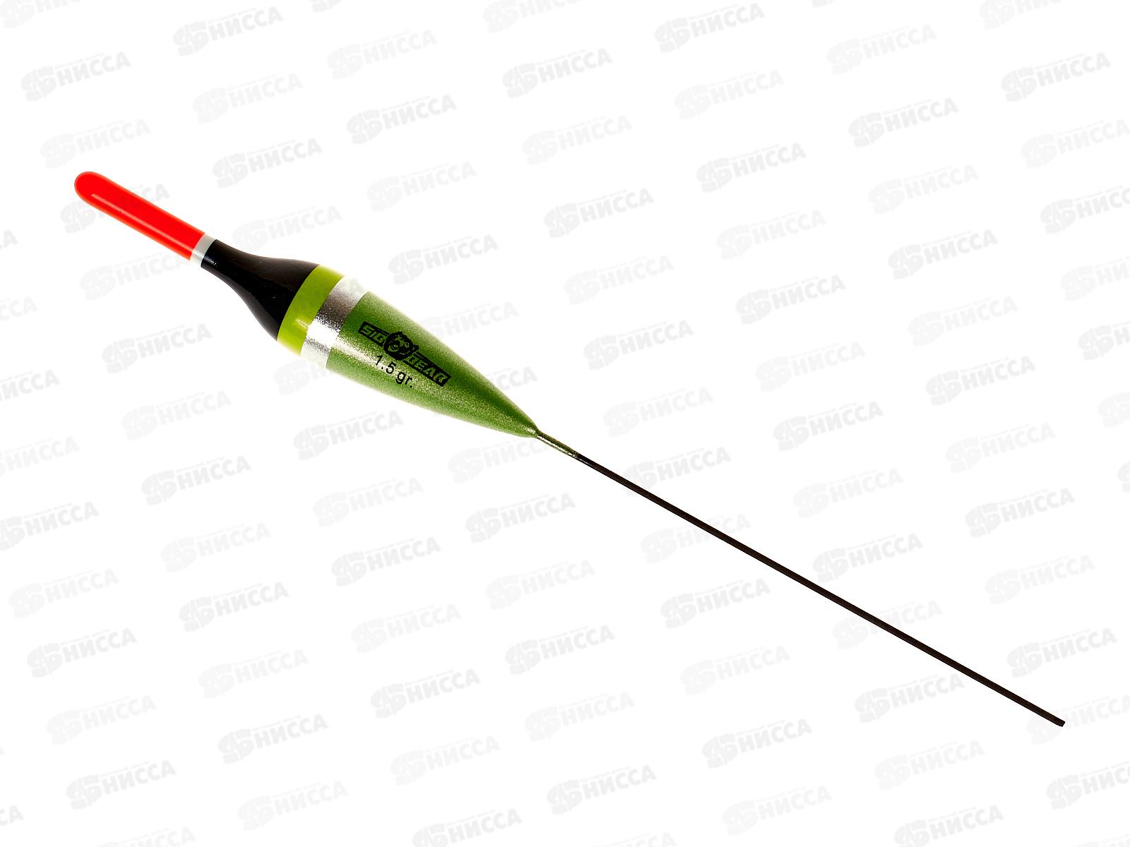 Поплавок SIBBEAR бальса красная антена 1,5г зеленый 8065 015 *1/10