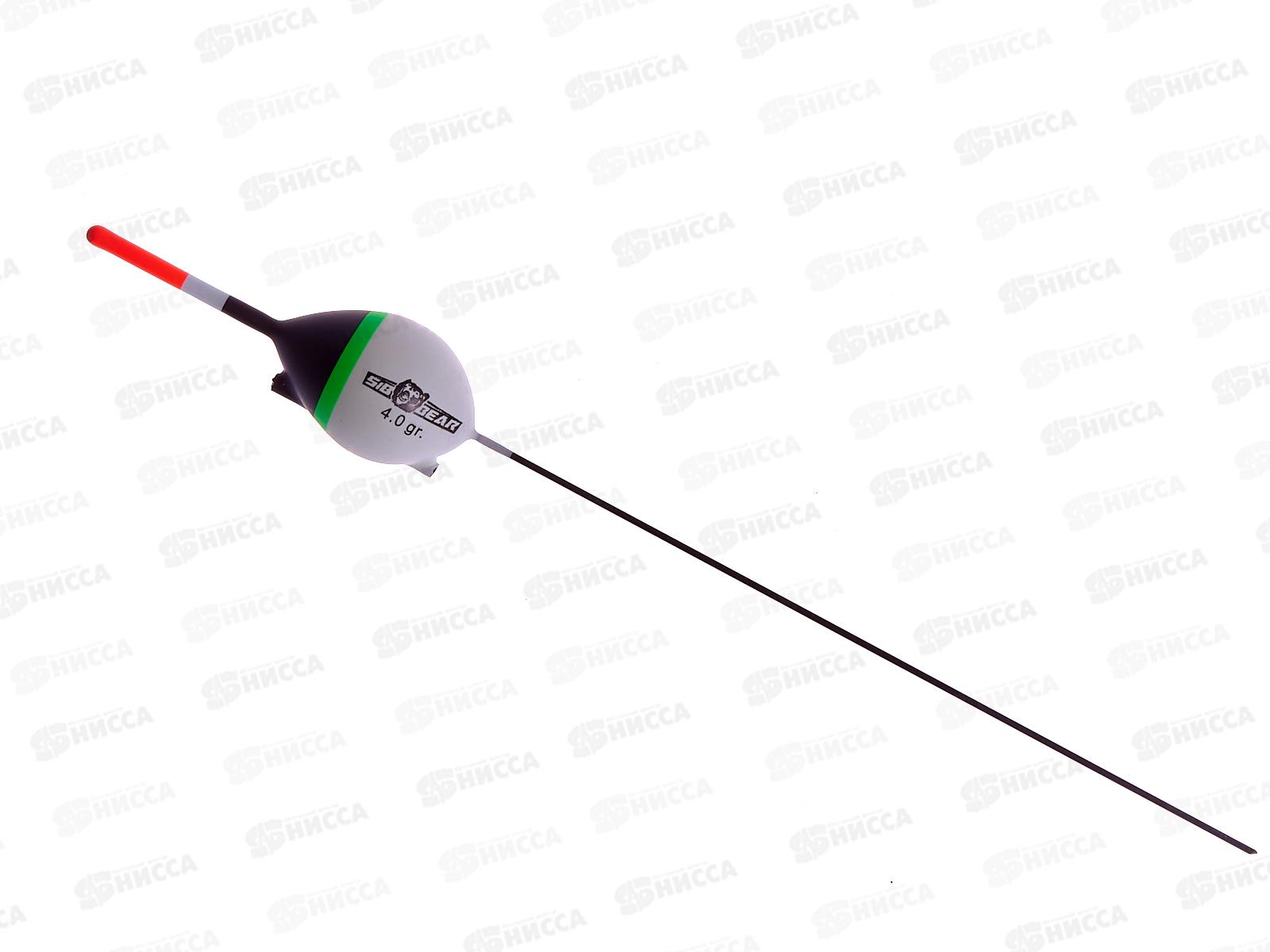 Поплавок SIBBEAR бальса скользящий цв антена белый 4г 9009 040 *1/10