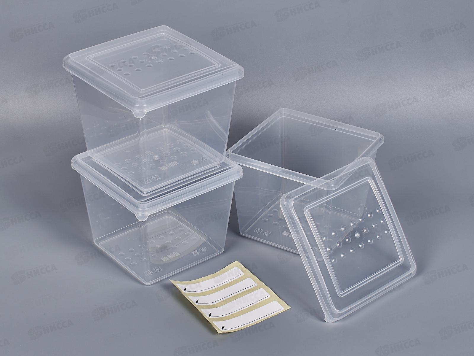 Контейнер для заморозки &quotAsti&quot квадратный 1л х 3шт 221101301/00 *12