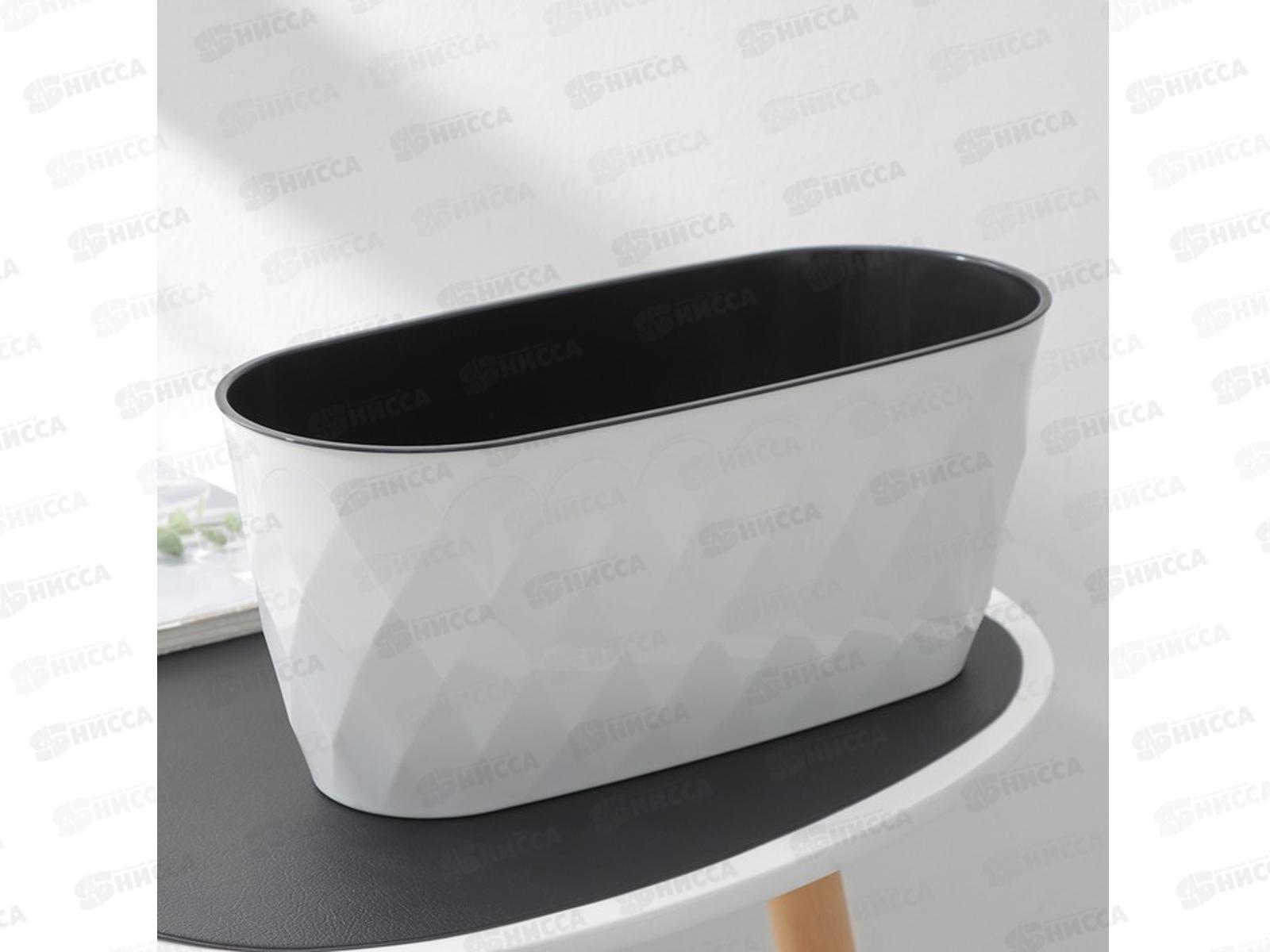 Горшок для цветов &quotLaurel&quot 5л с вставкой Серый 221611135/03 *10