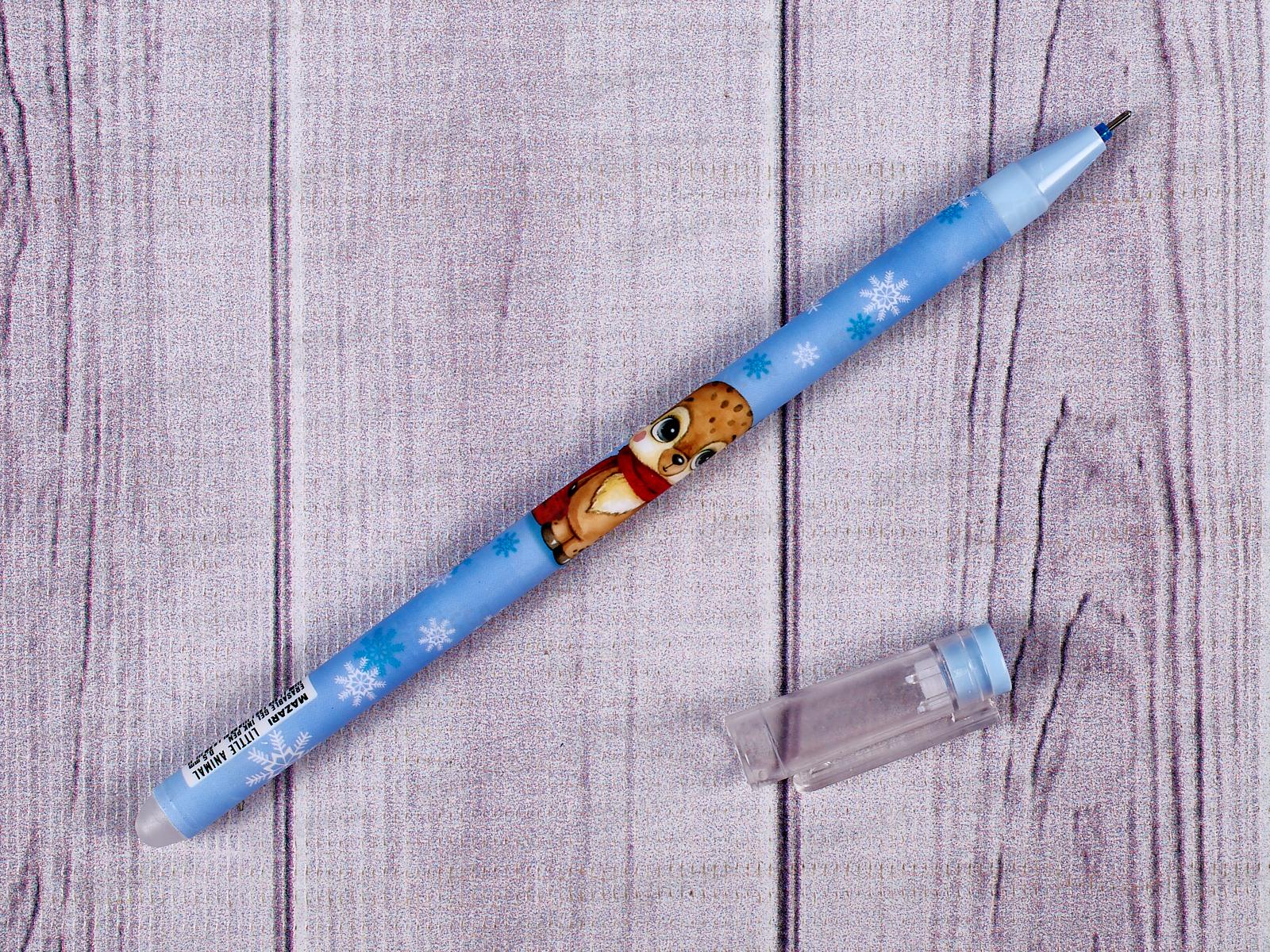 Ручка пишет-стирает  MAZARI Little animal, синяя, М-5473В-70*12