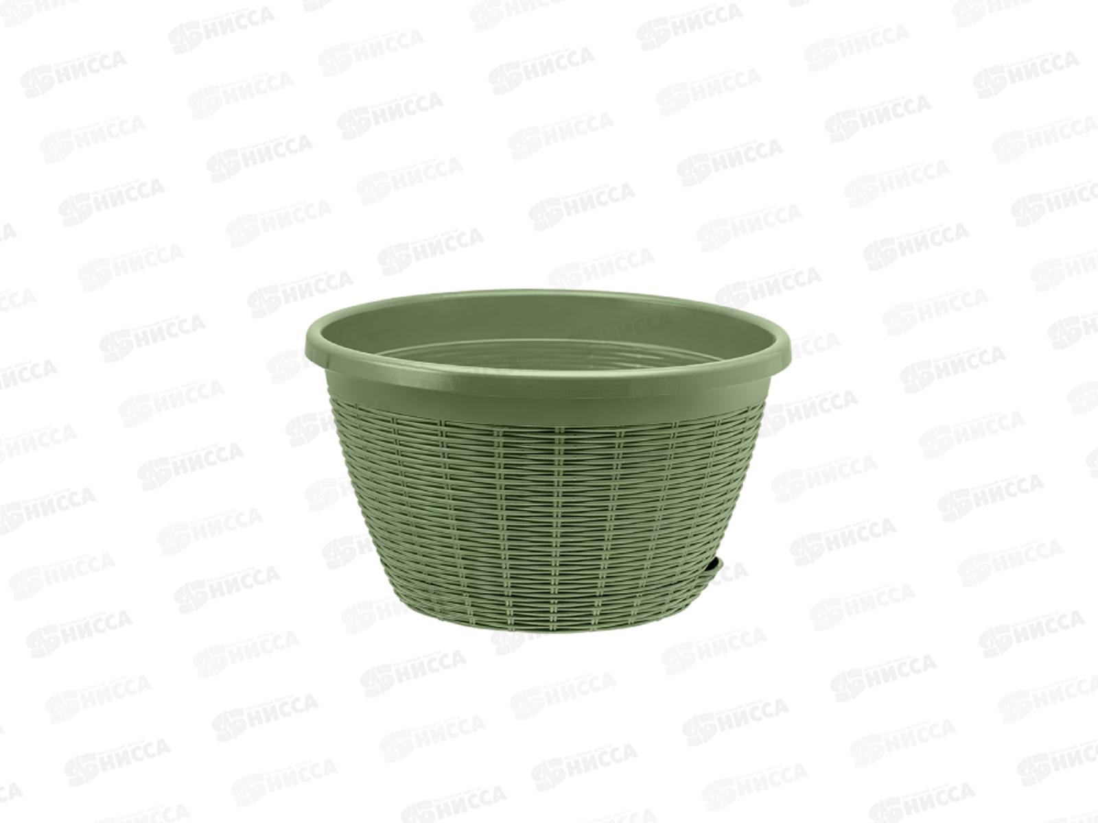 Кашпо Подвесное 4,5л без подвеса Оливковый КШ-9131 *20