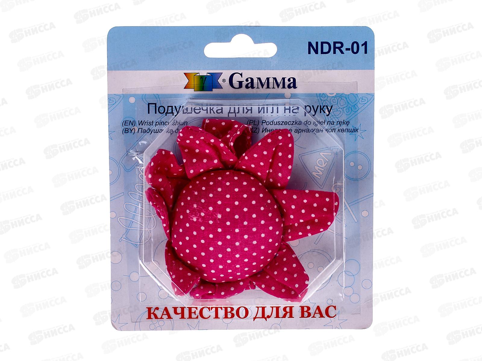 Подушечка для игл на руку &quotGamma&quot NDR-01 9см &quotцветок&quot в блистере