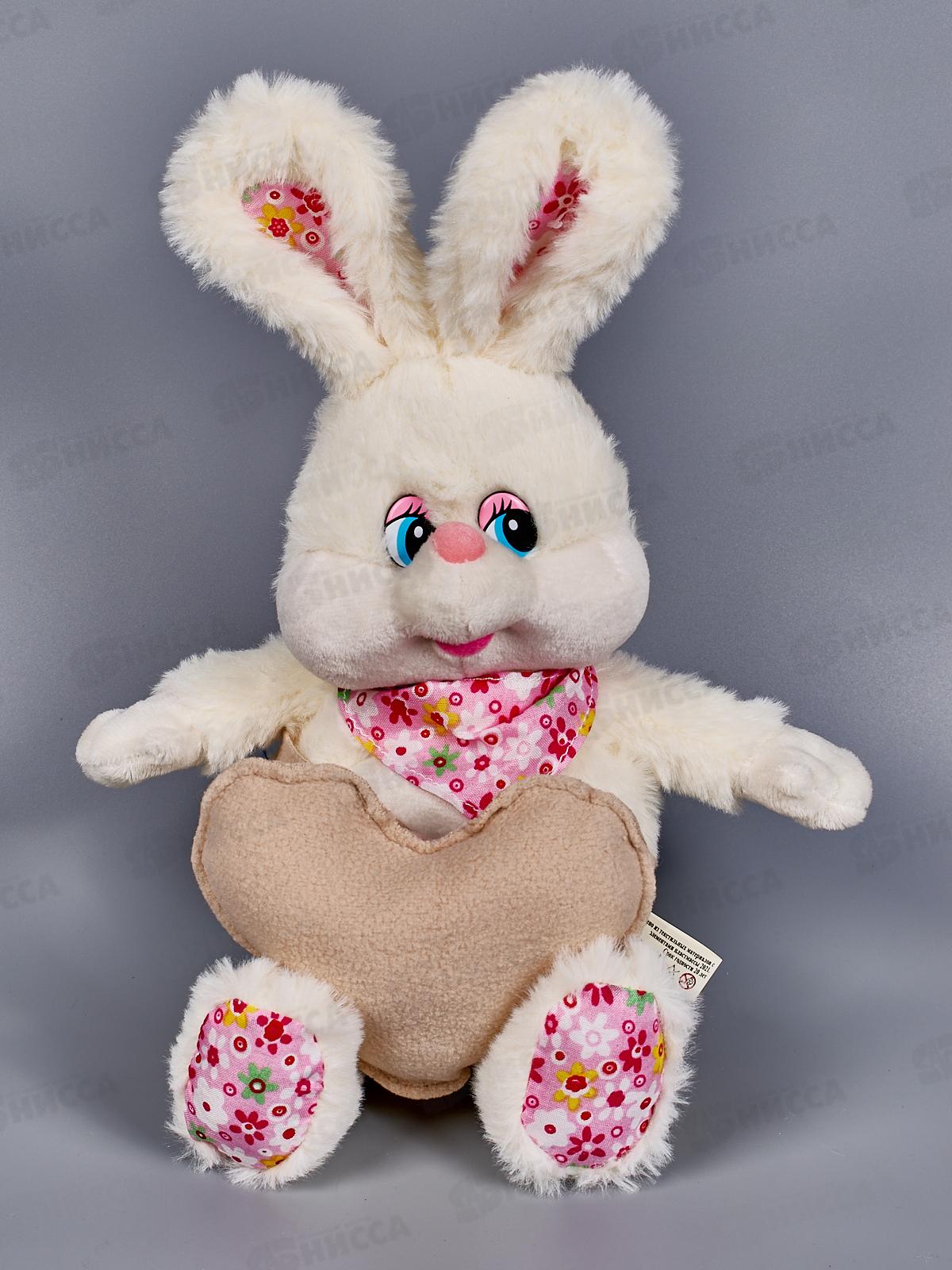 Кролик Сезар с бежевым сердцем, 19см, 0887019-61К в коробке