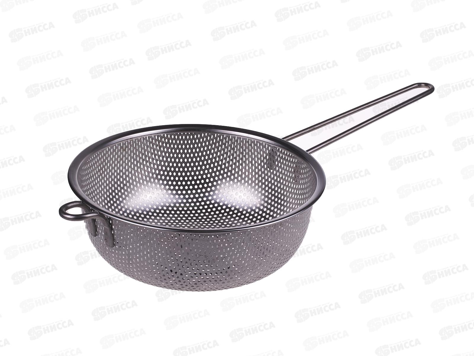 Дуршлаг D19,5см 1,5л с длинной ручкой нержавейка AST-002-ДРГ-19