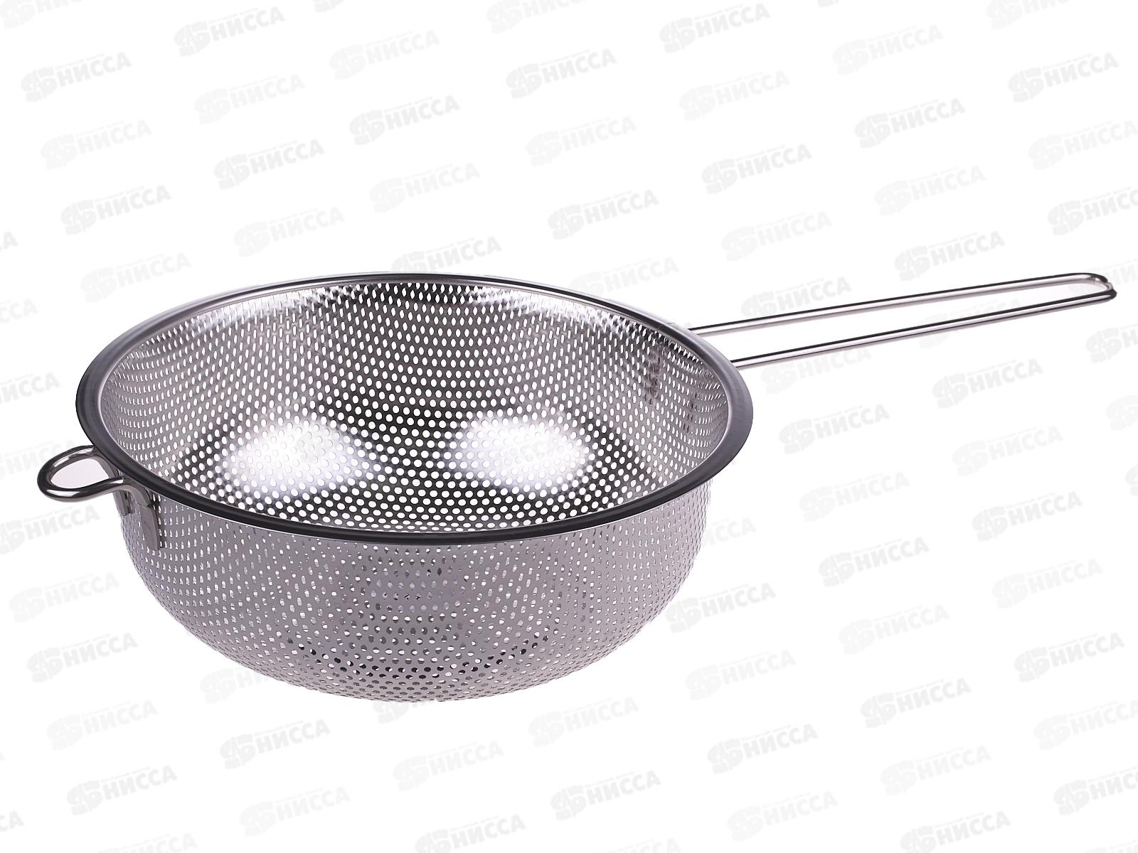 Дуршлаг D22,5см 2,5л с длинной ручкой нержавейка AST-002-ДРГ-22