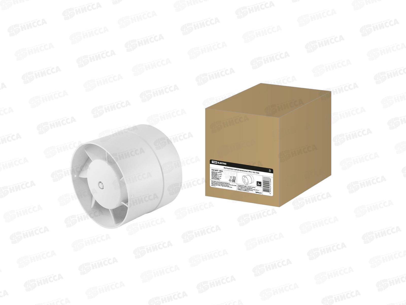 Вентилятор осевой канальный TDM ВКО-100, 1801