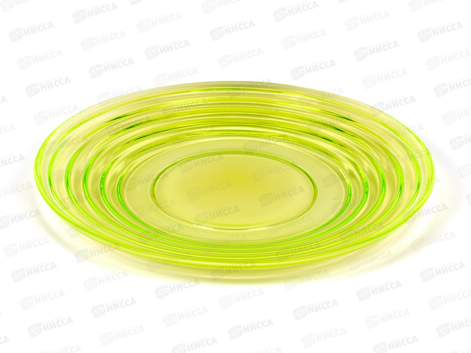 Тарелка 83-102-ф260 &quotАрго&quot прозрачная, крышка, желтая 4840160549